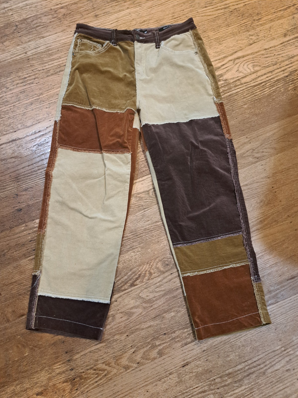 Multi-Colored Jaded London Patchwork Corduroy Pants