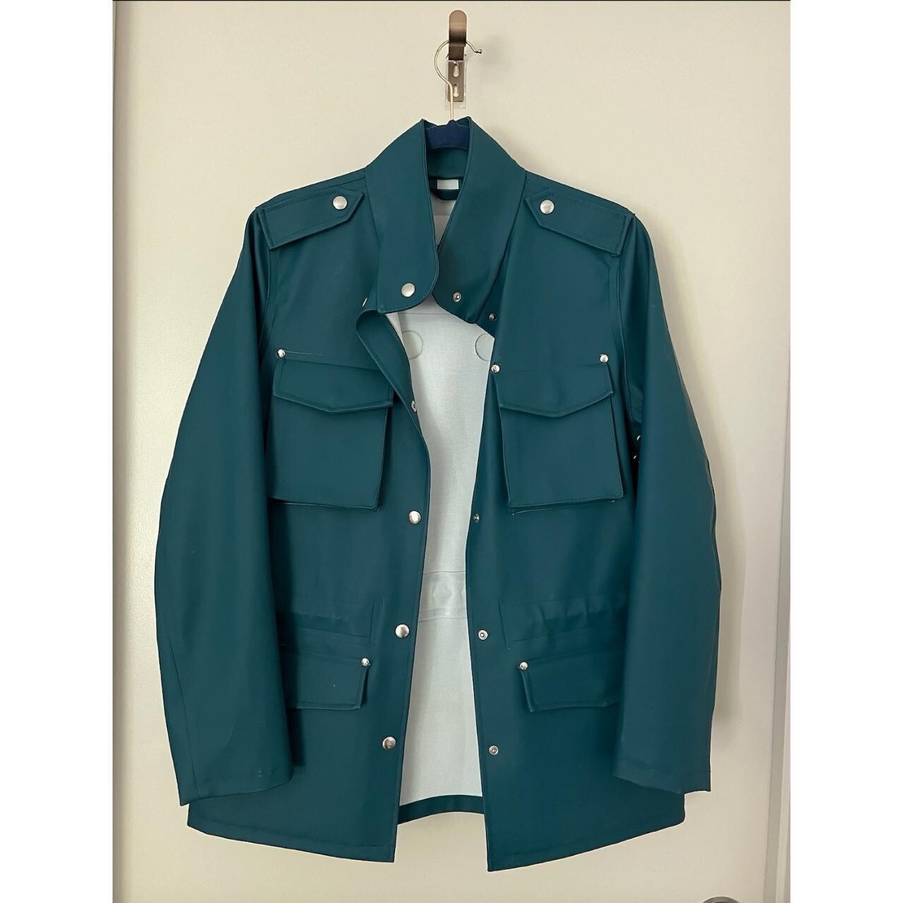 Stutterheim Women’s Blue Raincoat (Size Medium)