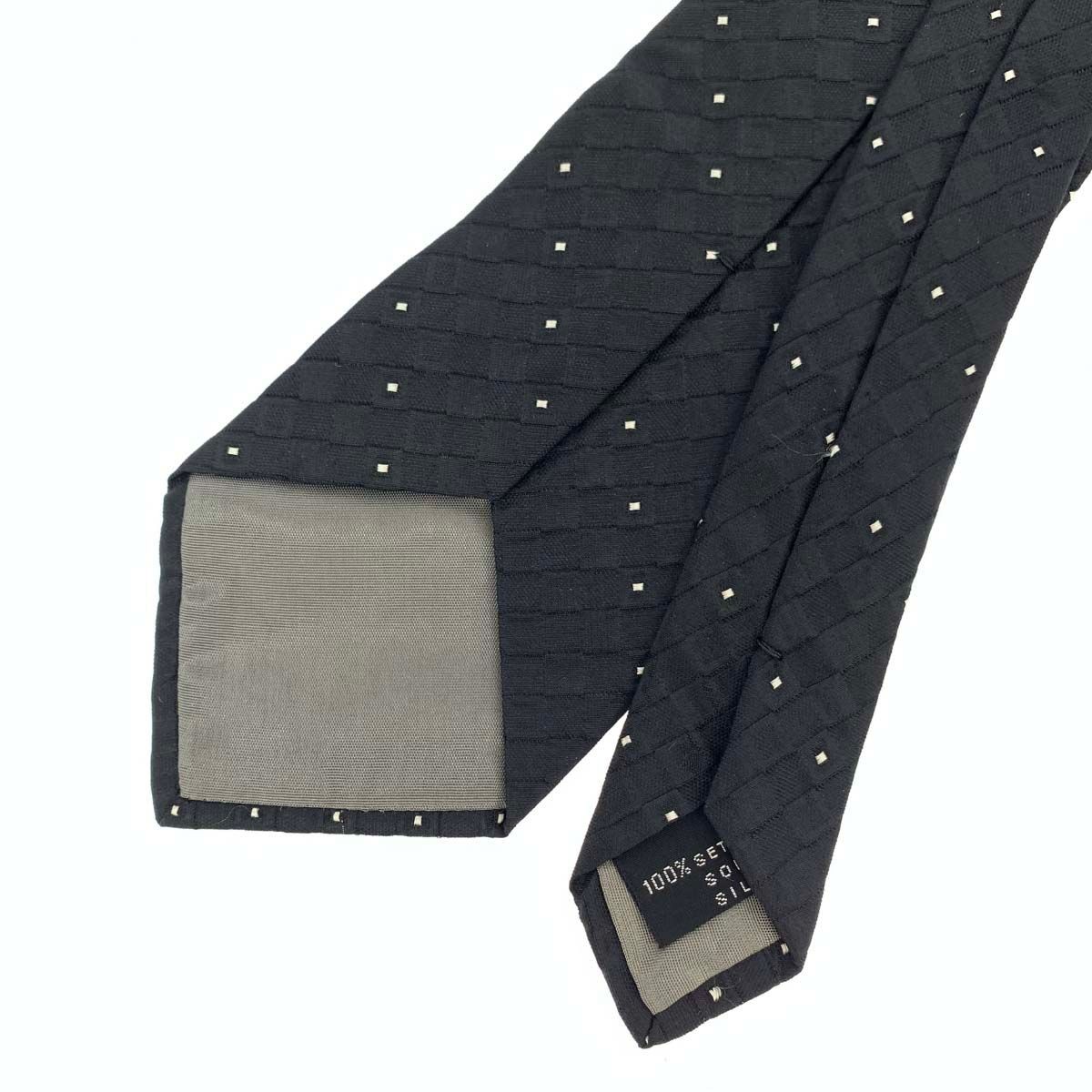 Gianni Versace Vintage Silk Necktie Black Men’s 143cm 8.3cm Pre-owned
