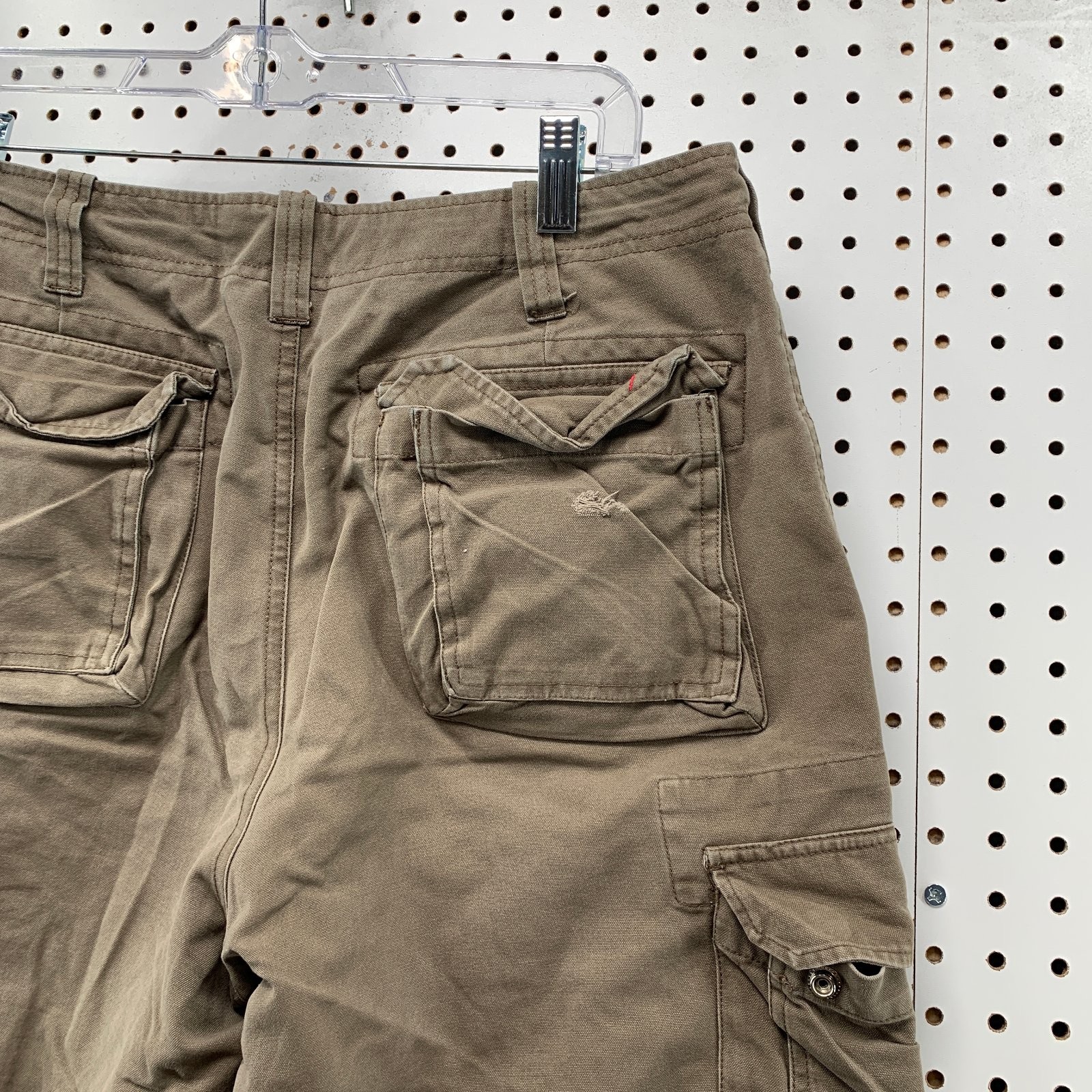 Vintage Planet Surf Cargo Khaki Shorts Mens 33×13 Surf Beach Brown Utility