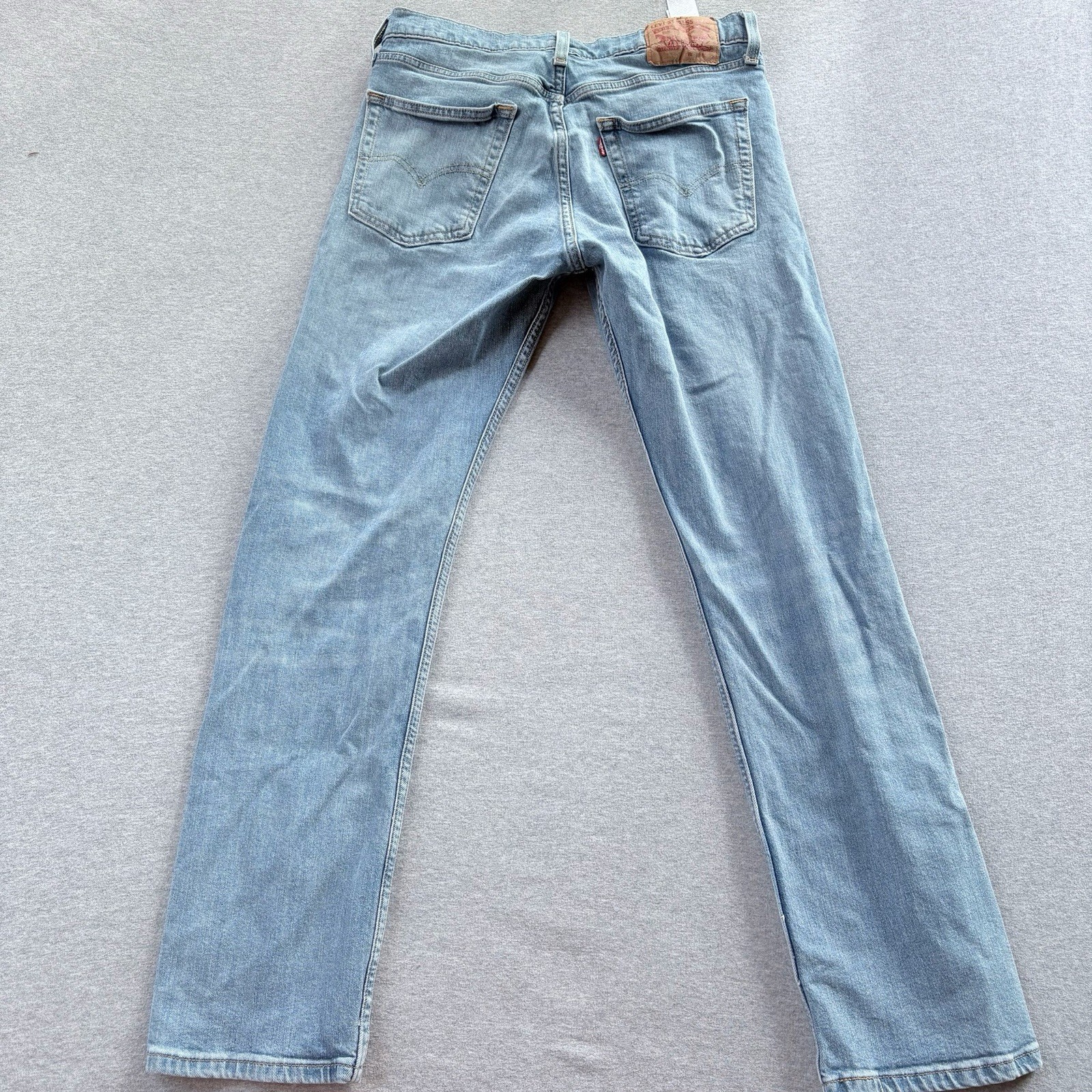 Levis 513 Slim Straight Fit Denim Blue Jeans Mens Light Wash Mens 32×32