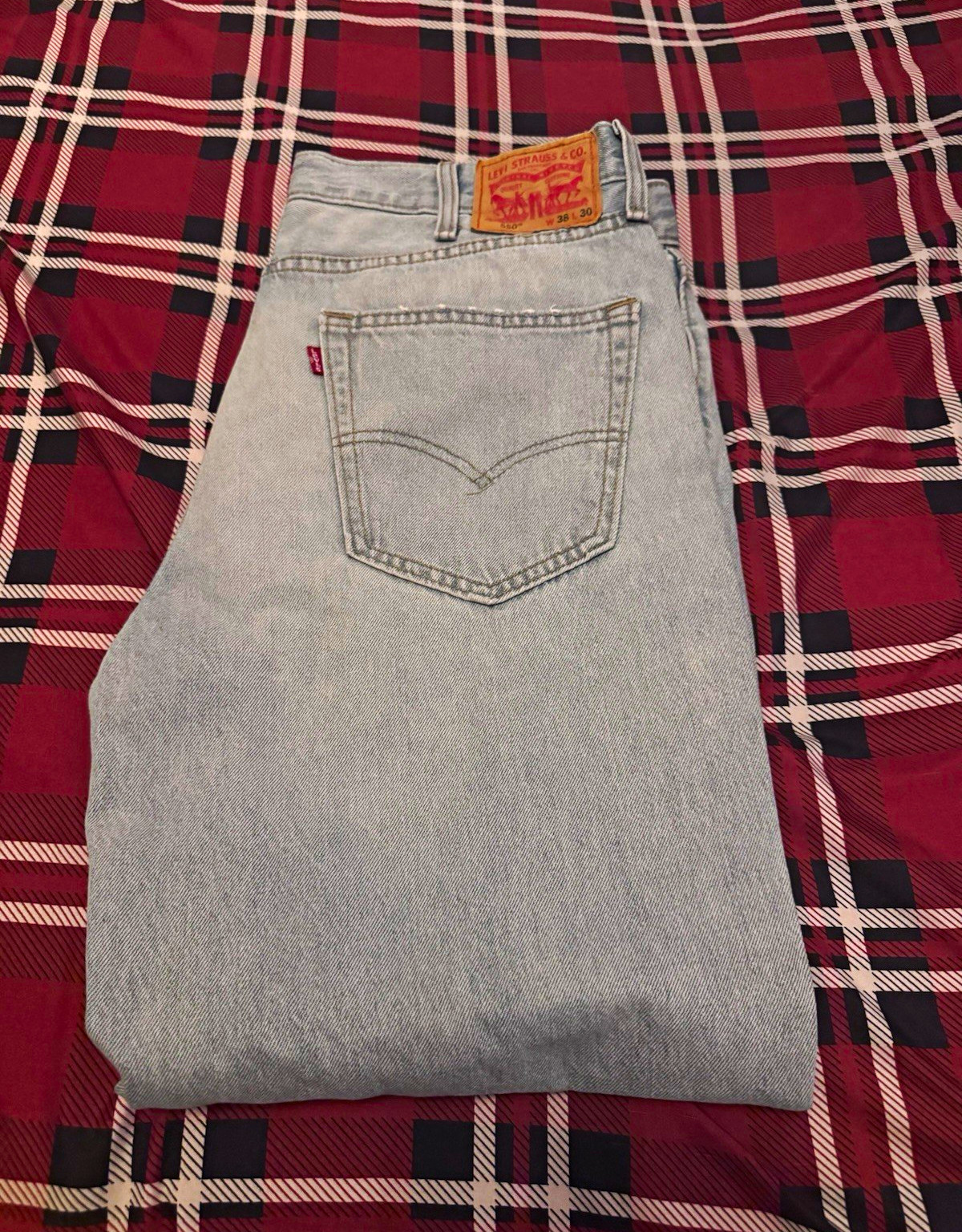 Levi’s Men’s Light Wash Straight Fit Denim Jeans Size W36 30LMid Rise 5-Pocket