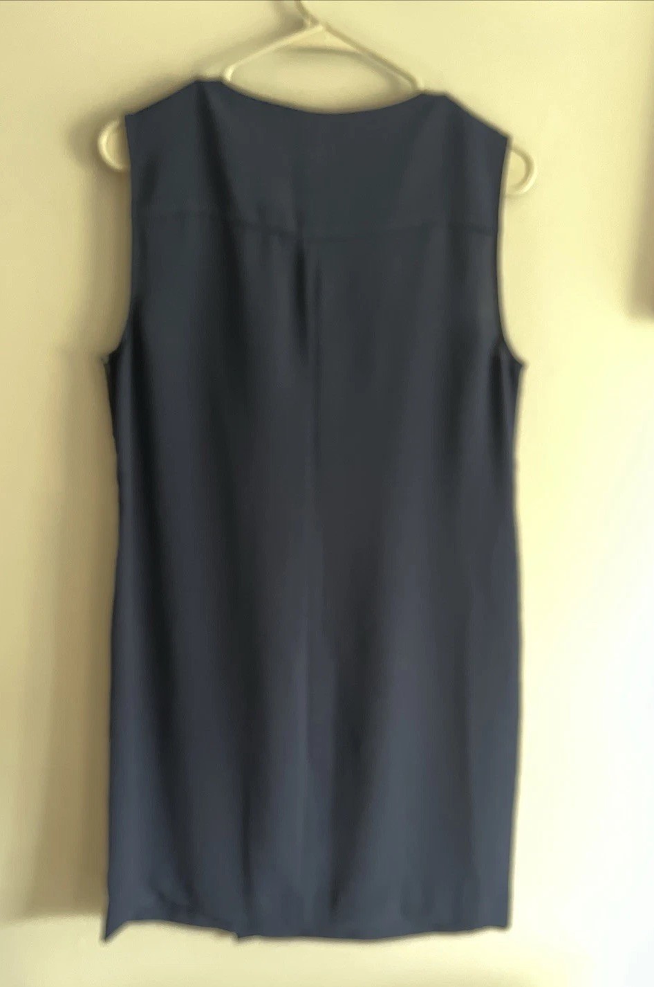 J. Crew Navy Sleeveless Dress Size 8 V-Neck Perfect For Any Season