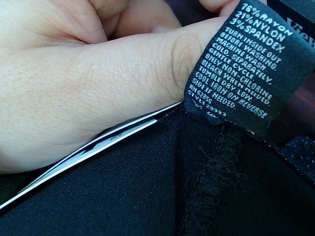 Hue Black Laquer Denim High Rise Leggings Size XL