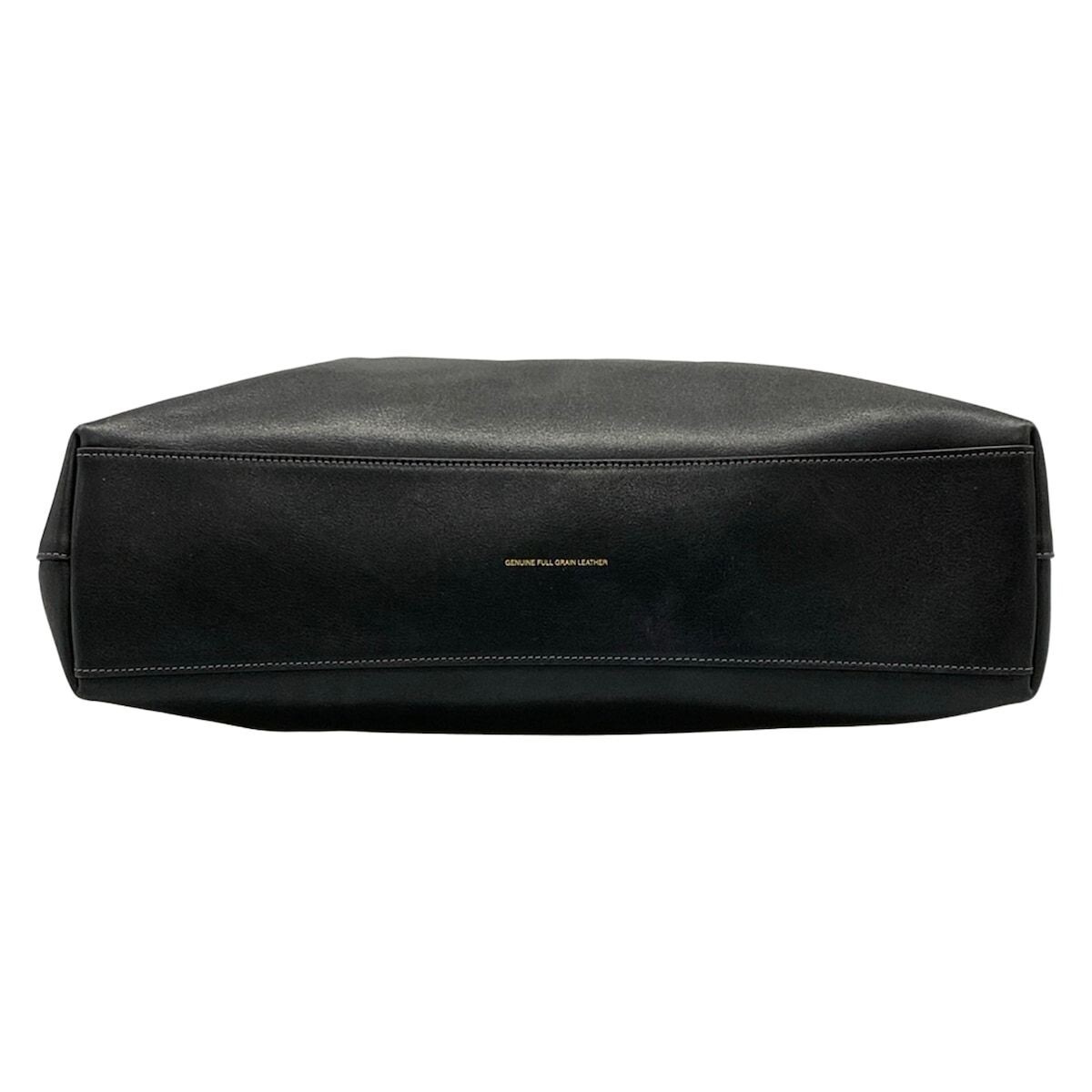 Coach Black Leather Shoulder Bag CU044 Adjustable Strap Gold Hardware Auth