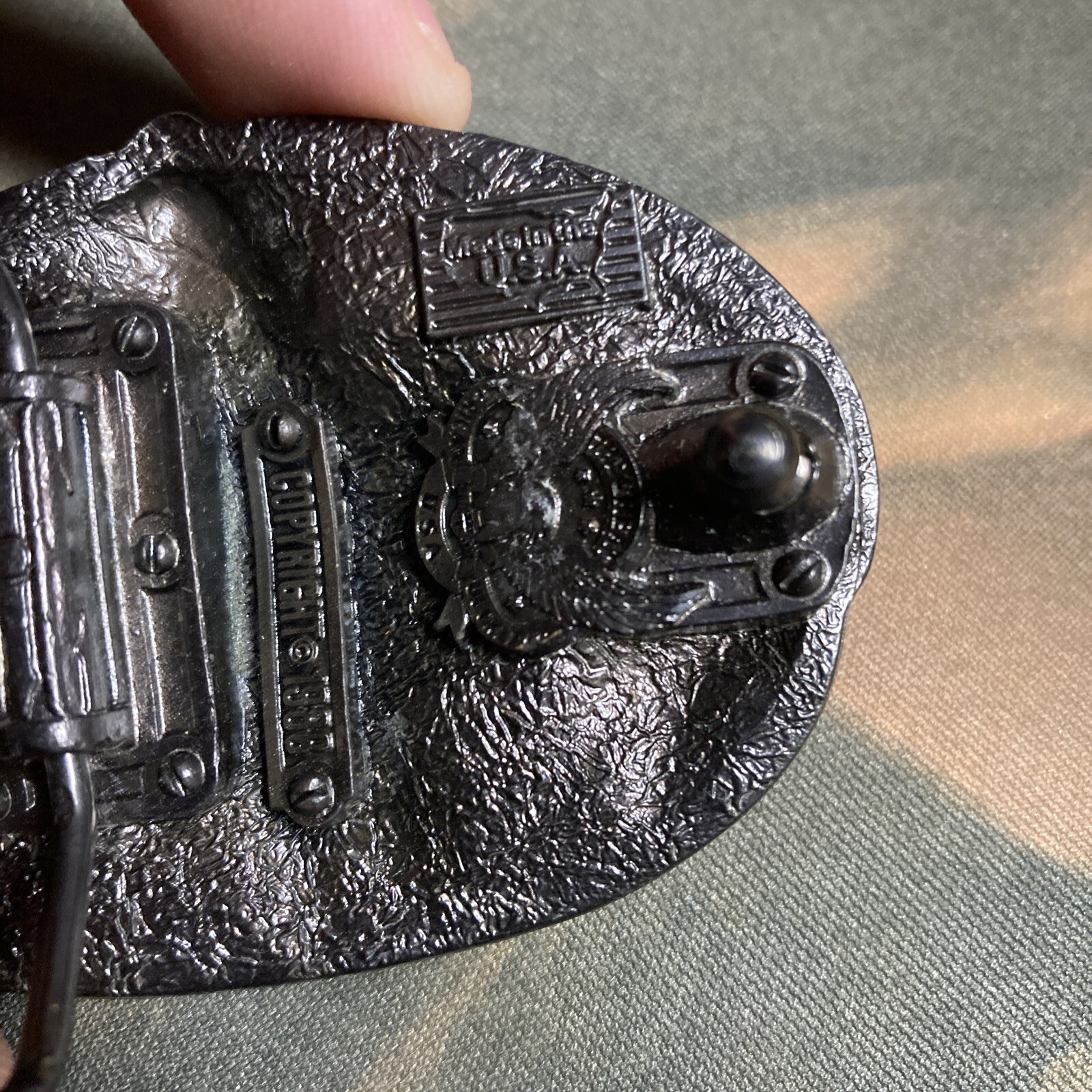 1988 Construction Worker A Breed Apart Belt Buckle Eagle