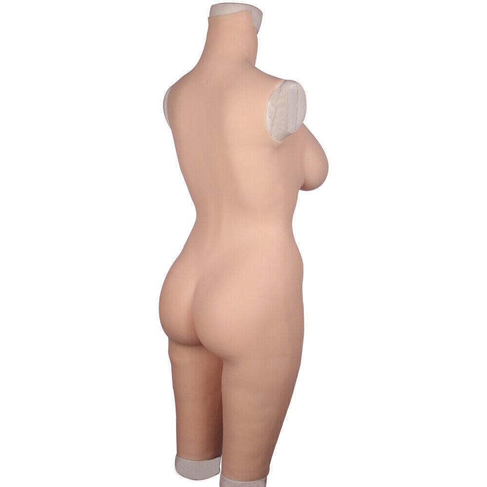 D-Cup Silicone Breast Forms – Full Body Suit for Crossdresser Transgender