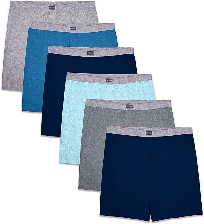2 or 4 Fruit of the Loom Big Mens Cotton Stretch Knit Boxer S-2X Colors may Vary