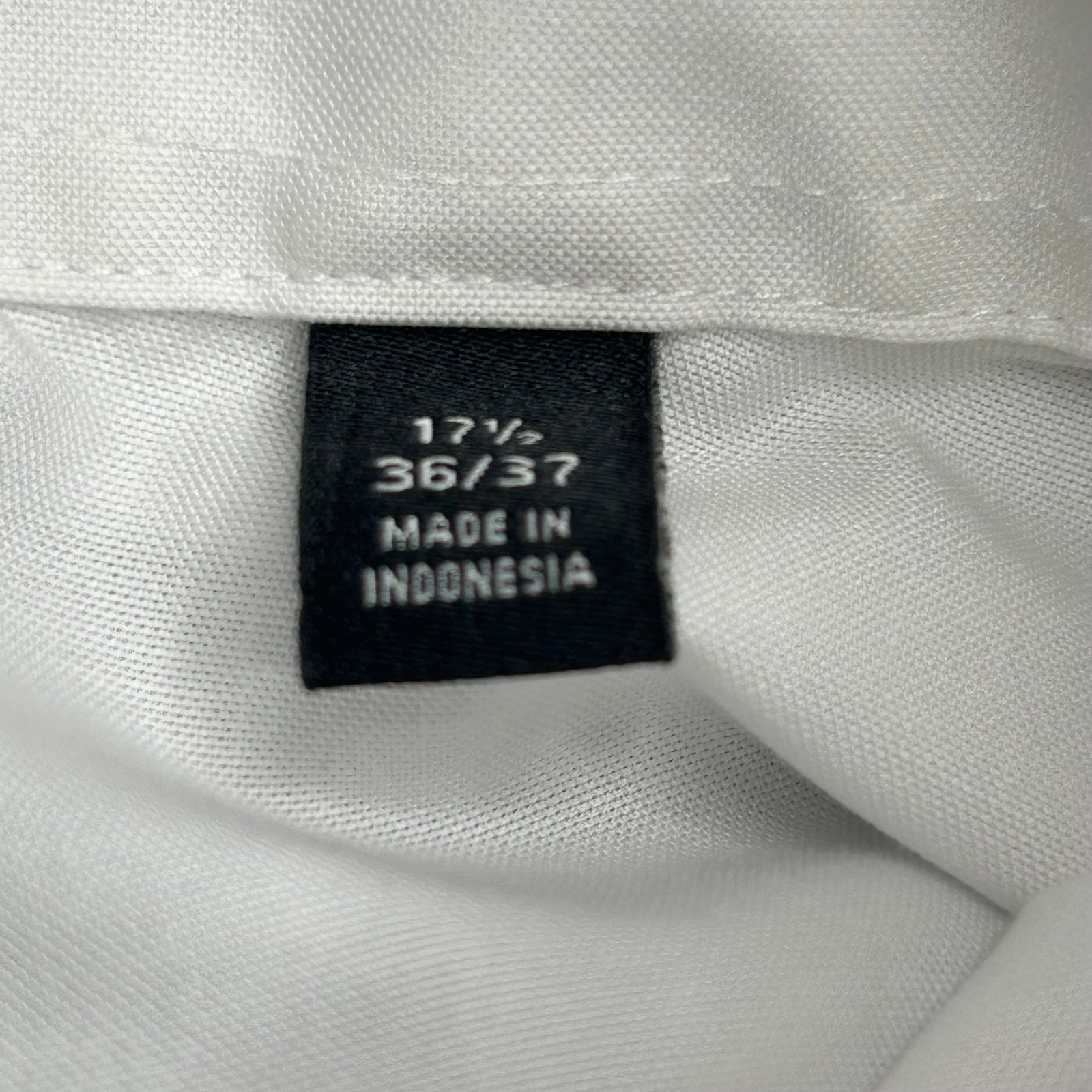 Lauren Ralph Lauren Dress Shirt Mens 17.5 36/37 White Stretch Fabric Tall Fit