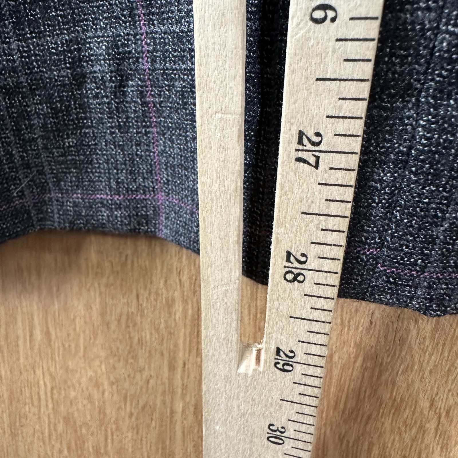 Tiglio Rosso Suit Mens 42R Gray Windowpane 1 Button Wool Super 150 34×28 3 Piece