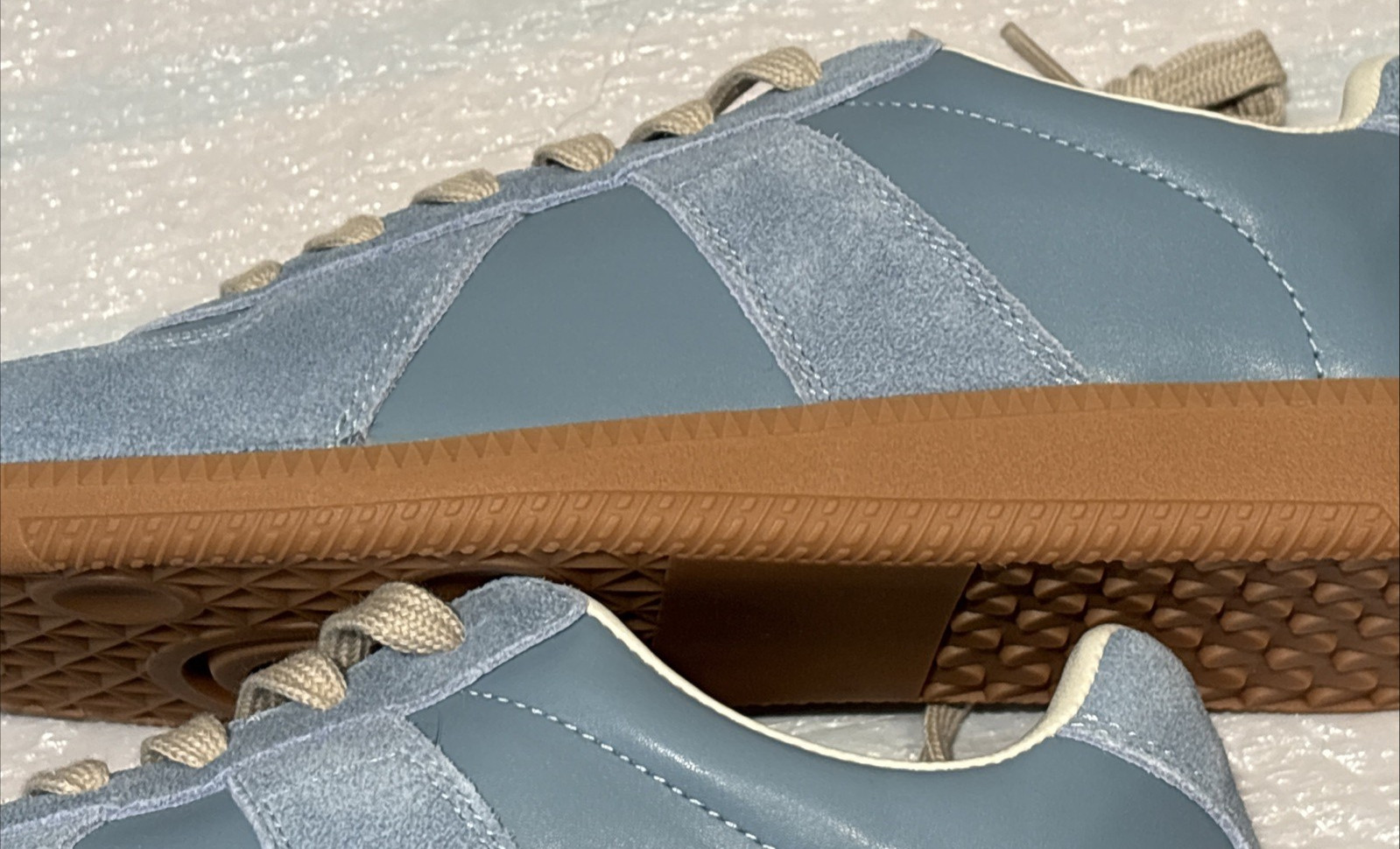 Steve Madden Dixin Leather BLUE Suede GAT Sneakers Trainers 11M-US UK-10 EU-44