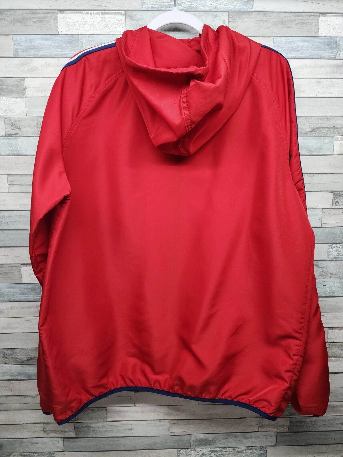 Five By Five Masterpiece Mens XL King Windbreaker Jacket Red Full Zip Pockets