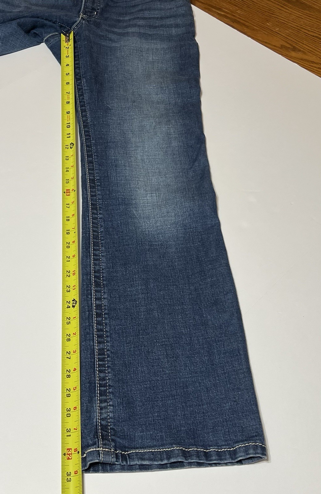 Wrangler Willow Ultimate Riding Jeans Boot Cut Women 13×34 (32×33) Stretch Blue