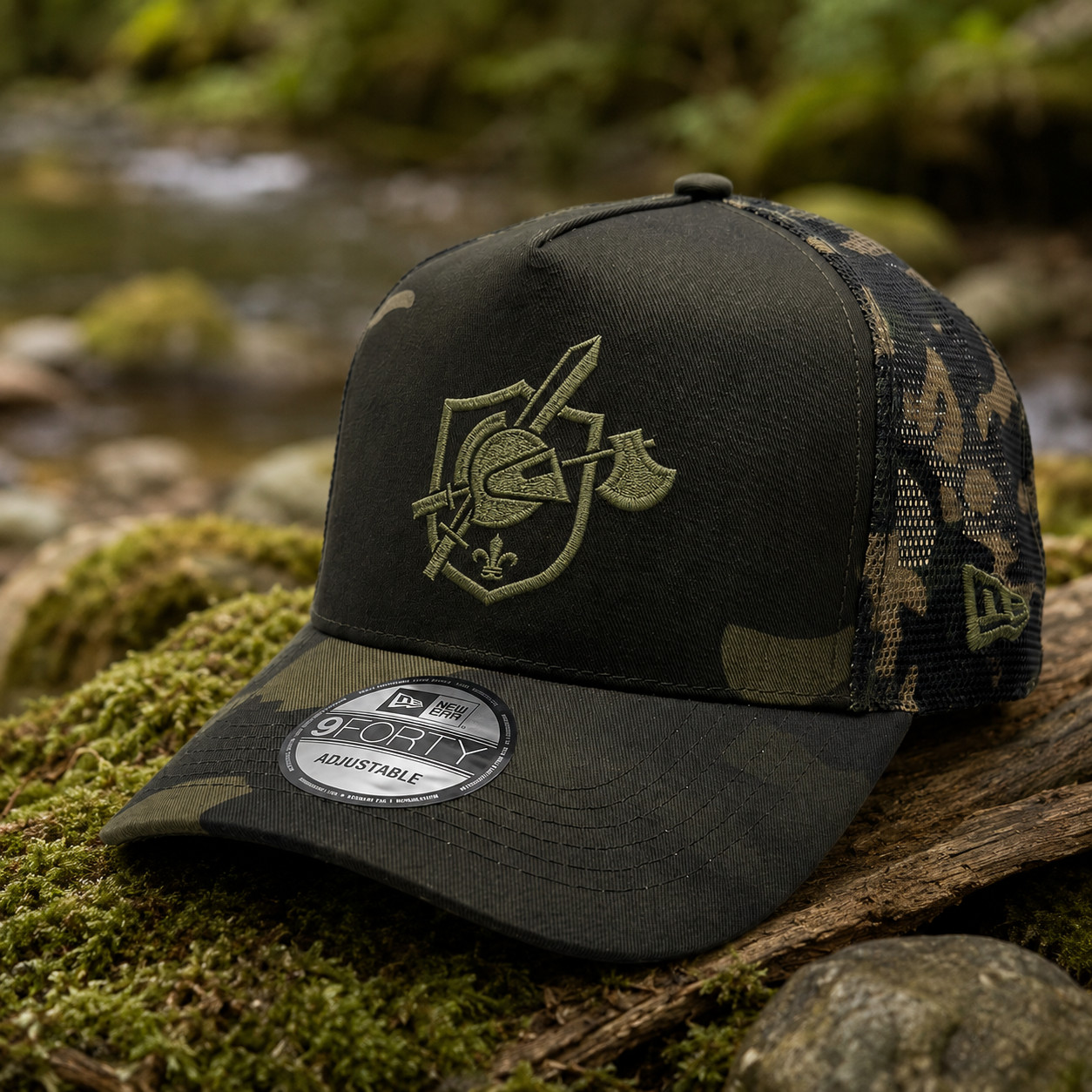 Knight’s Armament KAC Logo Embroidered Camo Trucker Hat Mesh Cap Tactical Gift