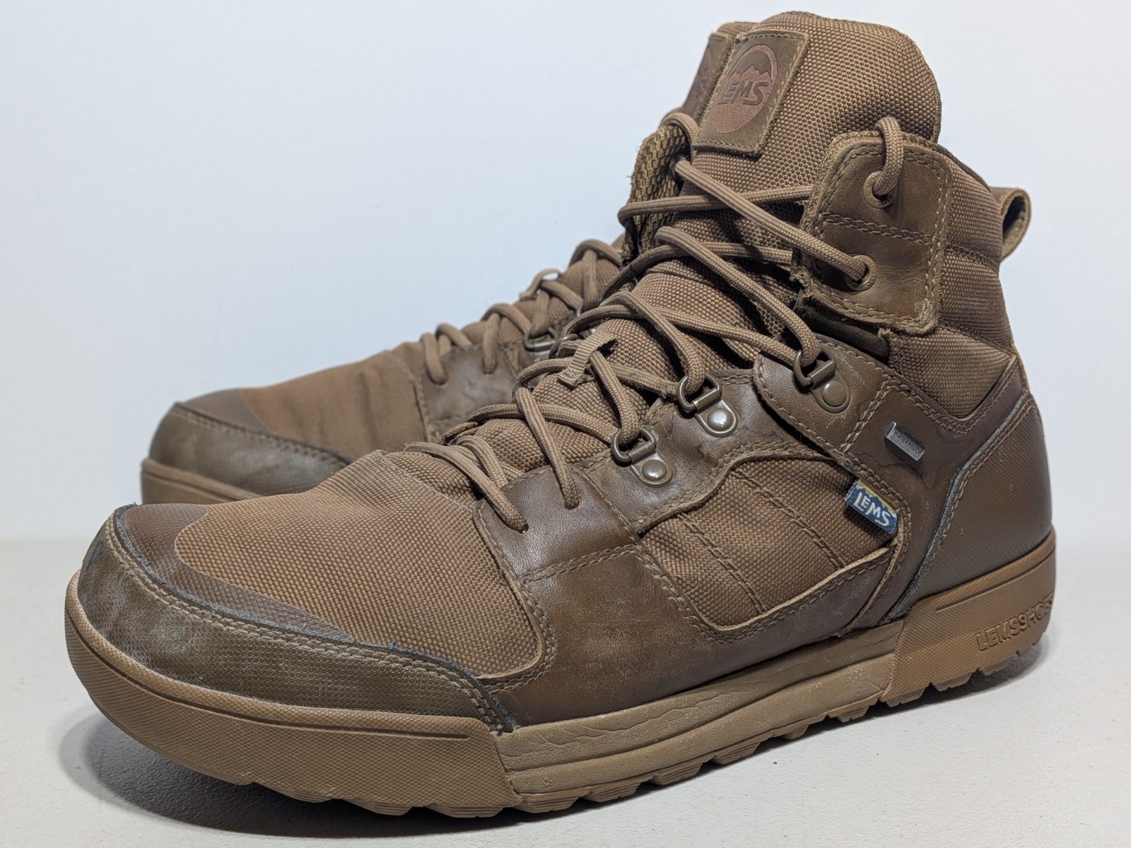 Lems Outlander Waterproof Hiking Boot Coyote – Men’s US Size 14