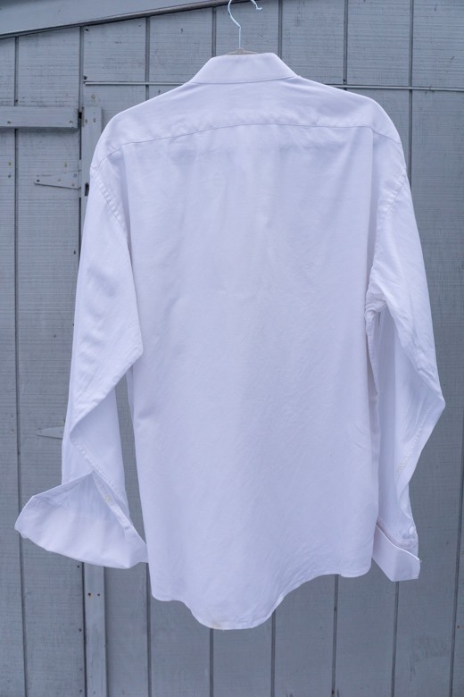 Bill Blass Eveningwear 17.5 34/35 White Tuxedo Shirt Pima Cotton French Cuffs
