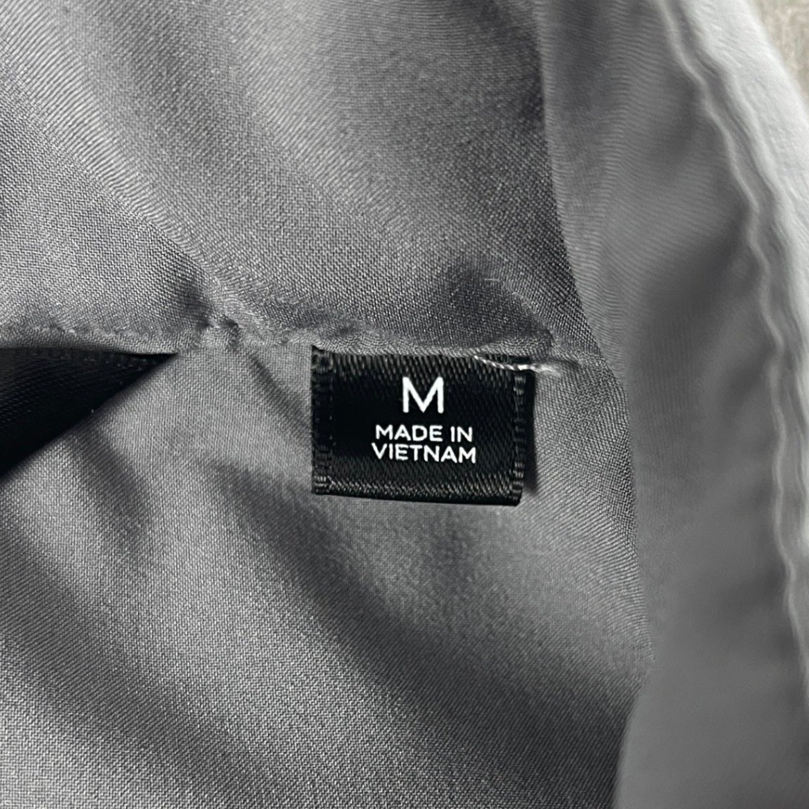 TravisMathew Men Medium Grey Puffer Vest CompliancePoint Logo Quilted Full Zip