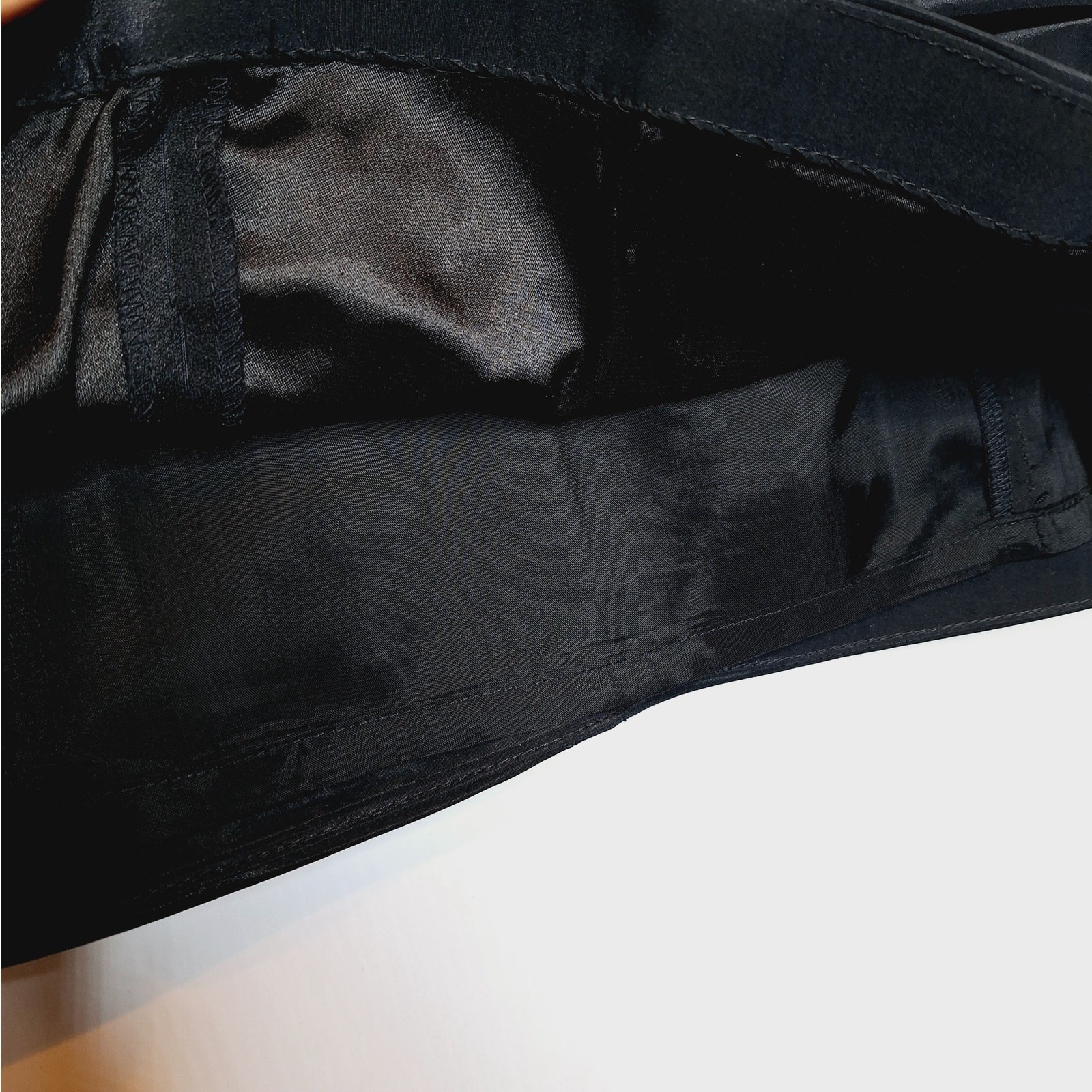 Teri Jon Rickie Freeman Taffeta Black Ruched Dress 4 Bodycon Cocktail LBD
