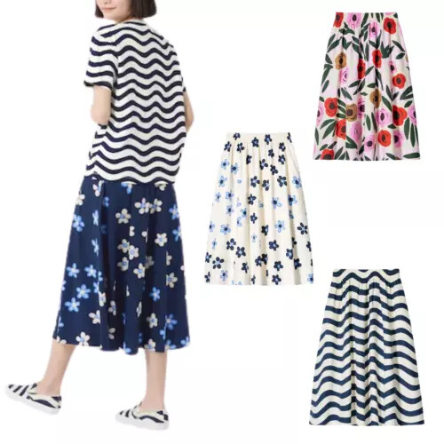 [XS-XXL] UNIQLO x Marimekko Linen-blend Skirt 4Color WOMEN Japan New