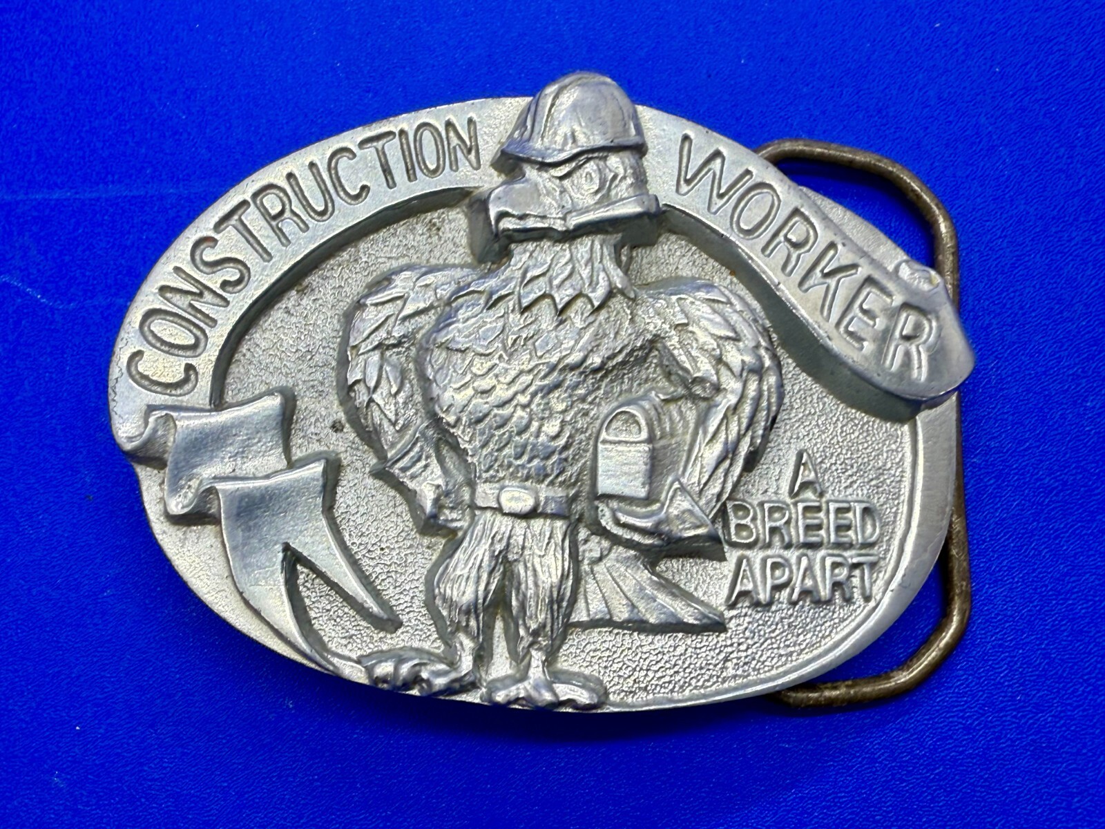 Construction Worker A Breed Apart Vintage The Great American Belt Buckle