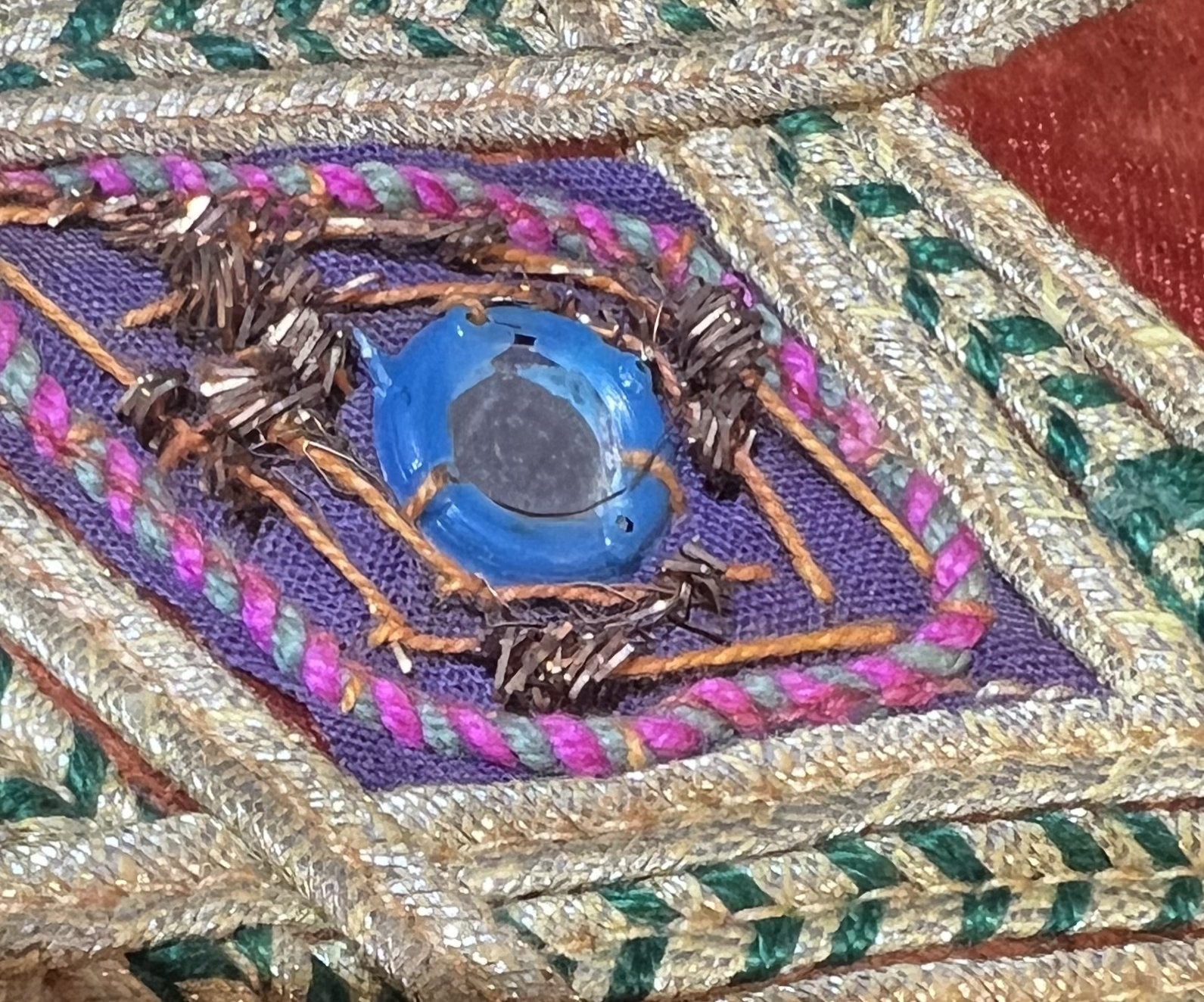 Vintage Afghan Mens wedding vest waskat or sadri with mirrors