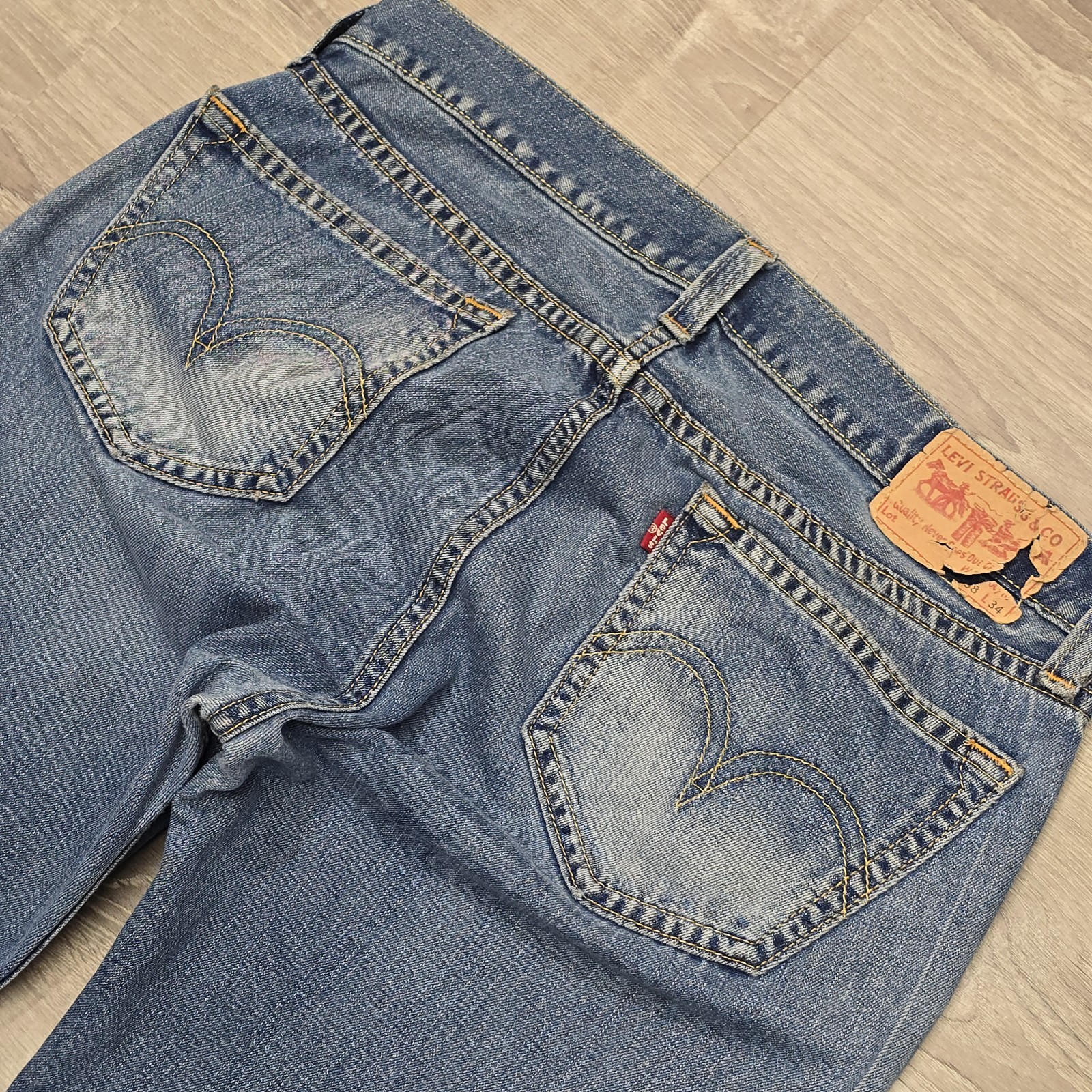 Vintage Levis Type 1 Jeans Loose Fit Blue Denim Red Tab 38×34 Quality Never Goes