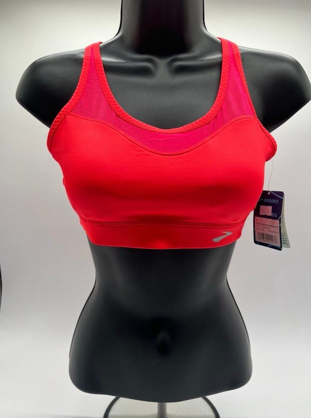 Brooks FastForward Womens Sports Bra Medium Pink Crossback Running