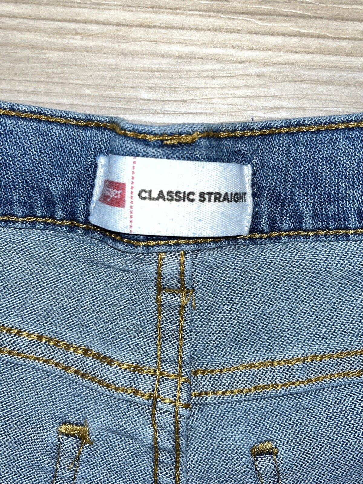 Wrangler Straight Adjustable 14 Slim Boys Jeans NWT Light Blue Denim Stretch