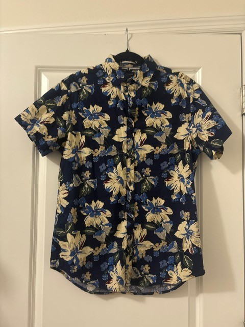 Denim & Flower Ricky Singh Hawaiian Shirt Mens Mediun Paradise Button Up S/S