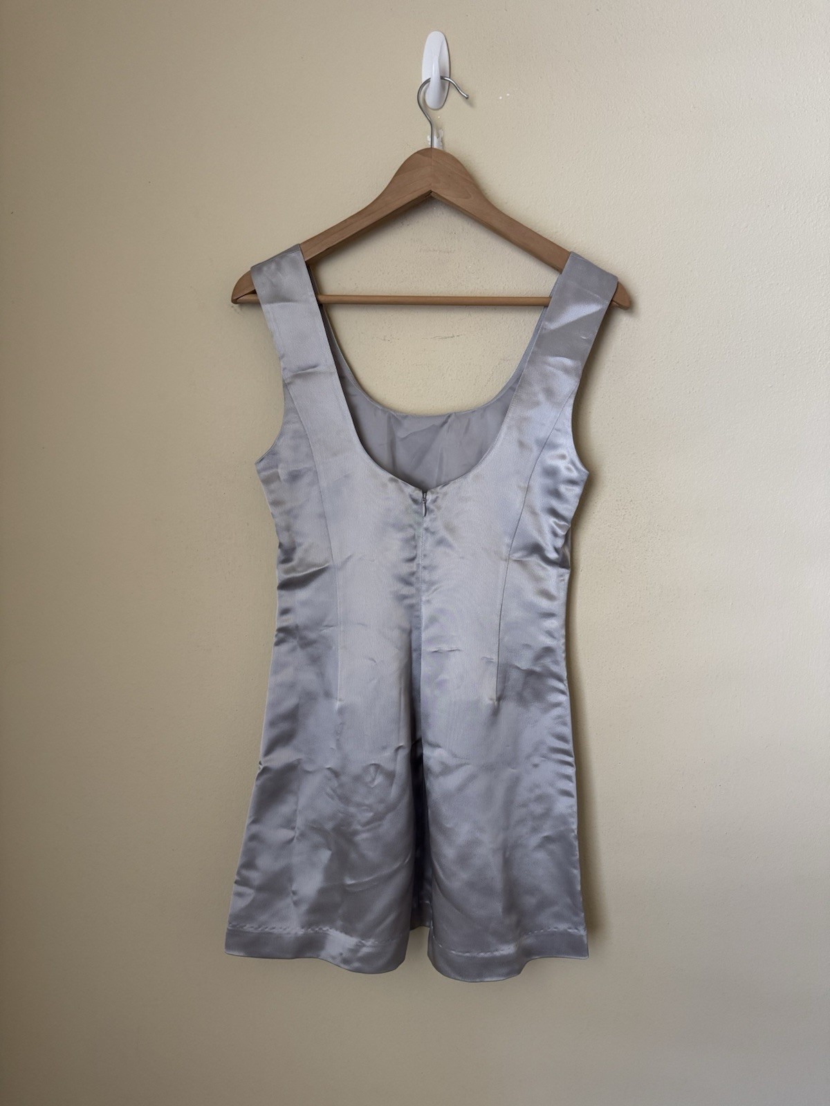 Kallmeyer New Eloise Mini Dress Mercury Liquid Twill Size 4