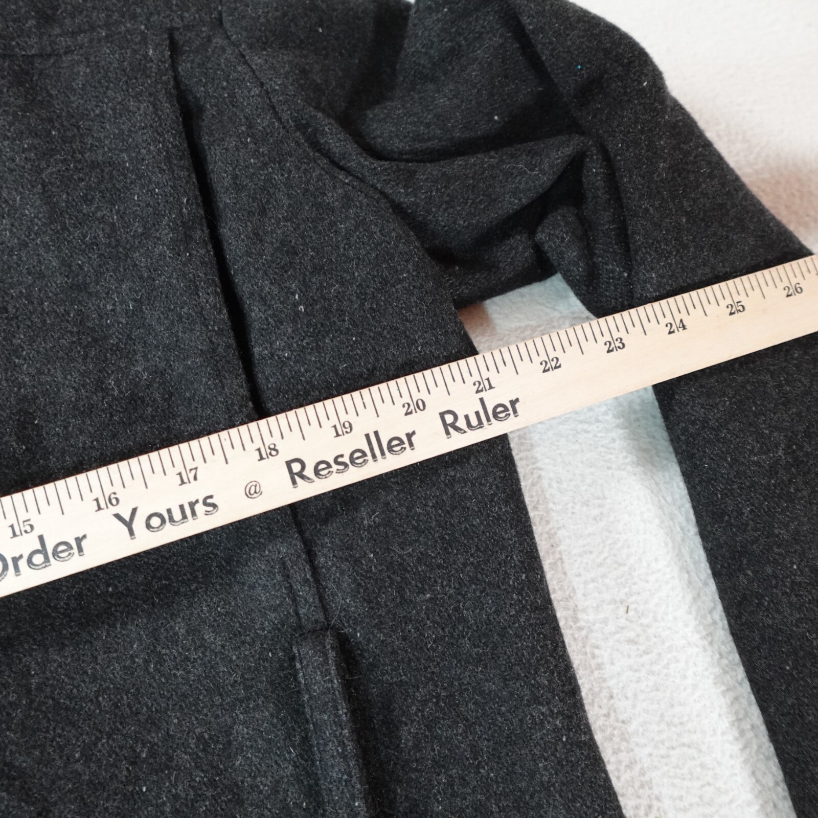 Britches Peacoat Womens 6 Gray Amanda Double Breasted Wool Old Money Outdoor