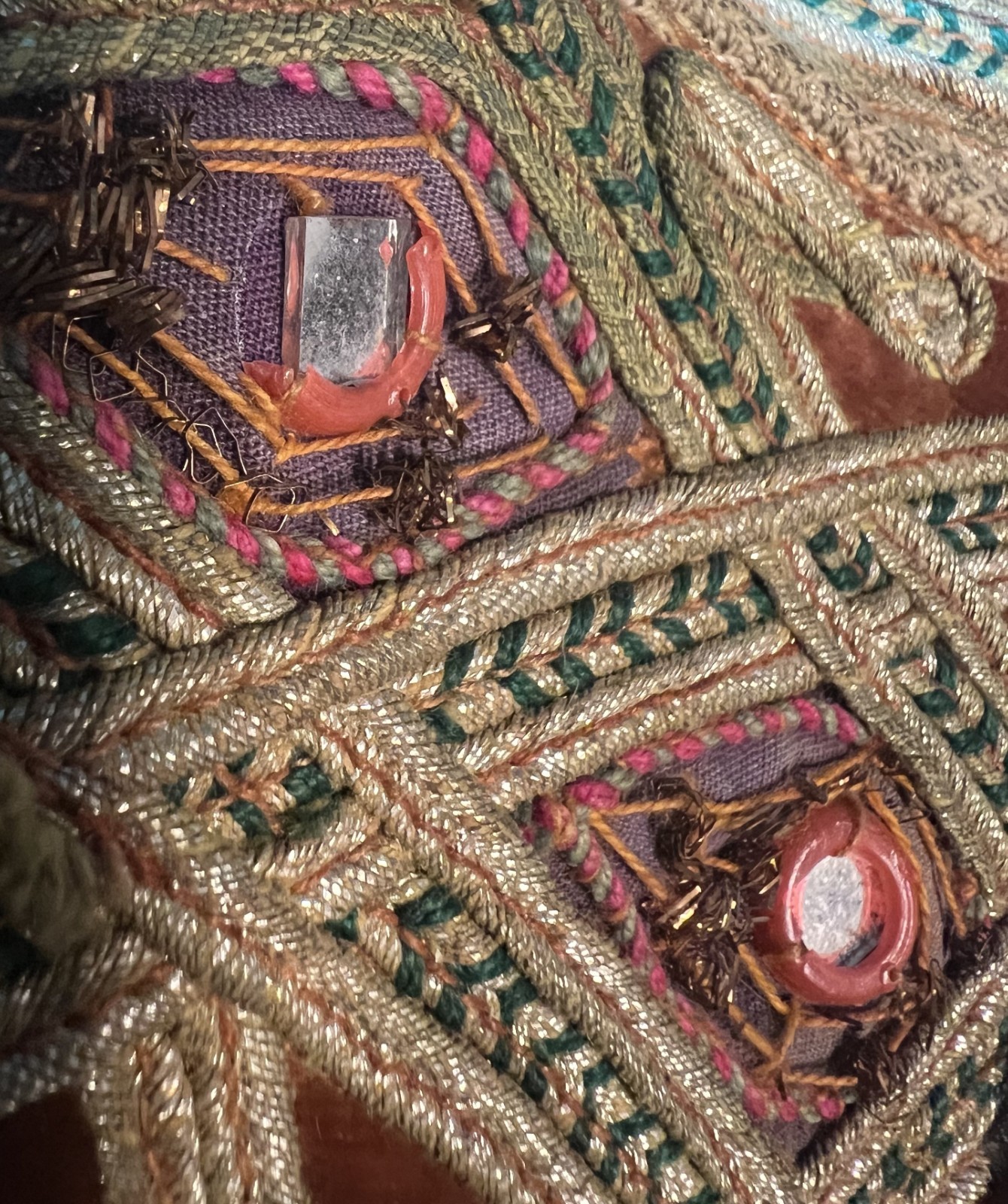 Vintage Afghan Mens wedding vest waskat or sadri with mirrors
