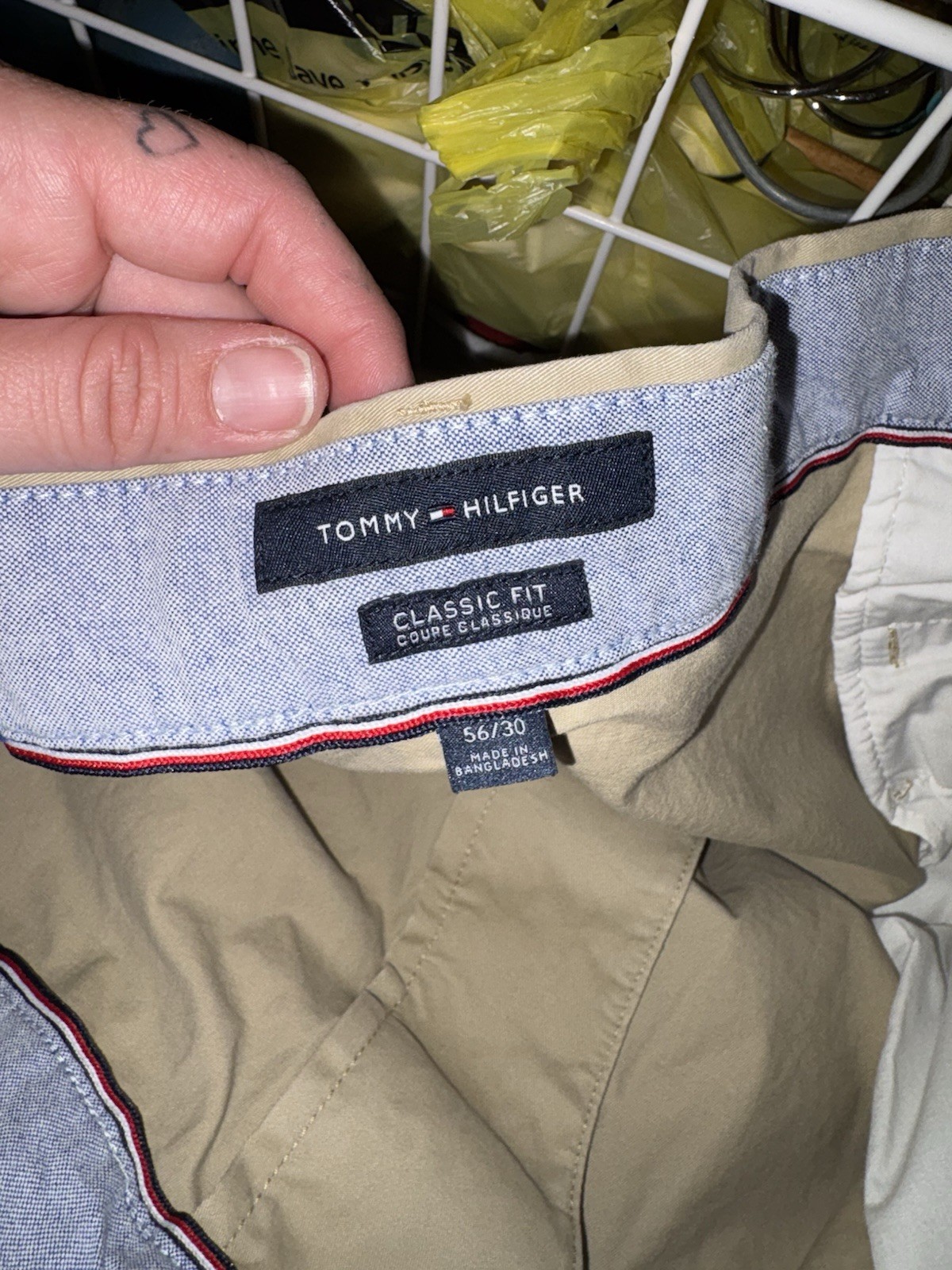 Tommy Hilfiger Classic Fit Chino Pants Lot 2 Men’s 58×32 Navy Khaki Big Tall