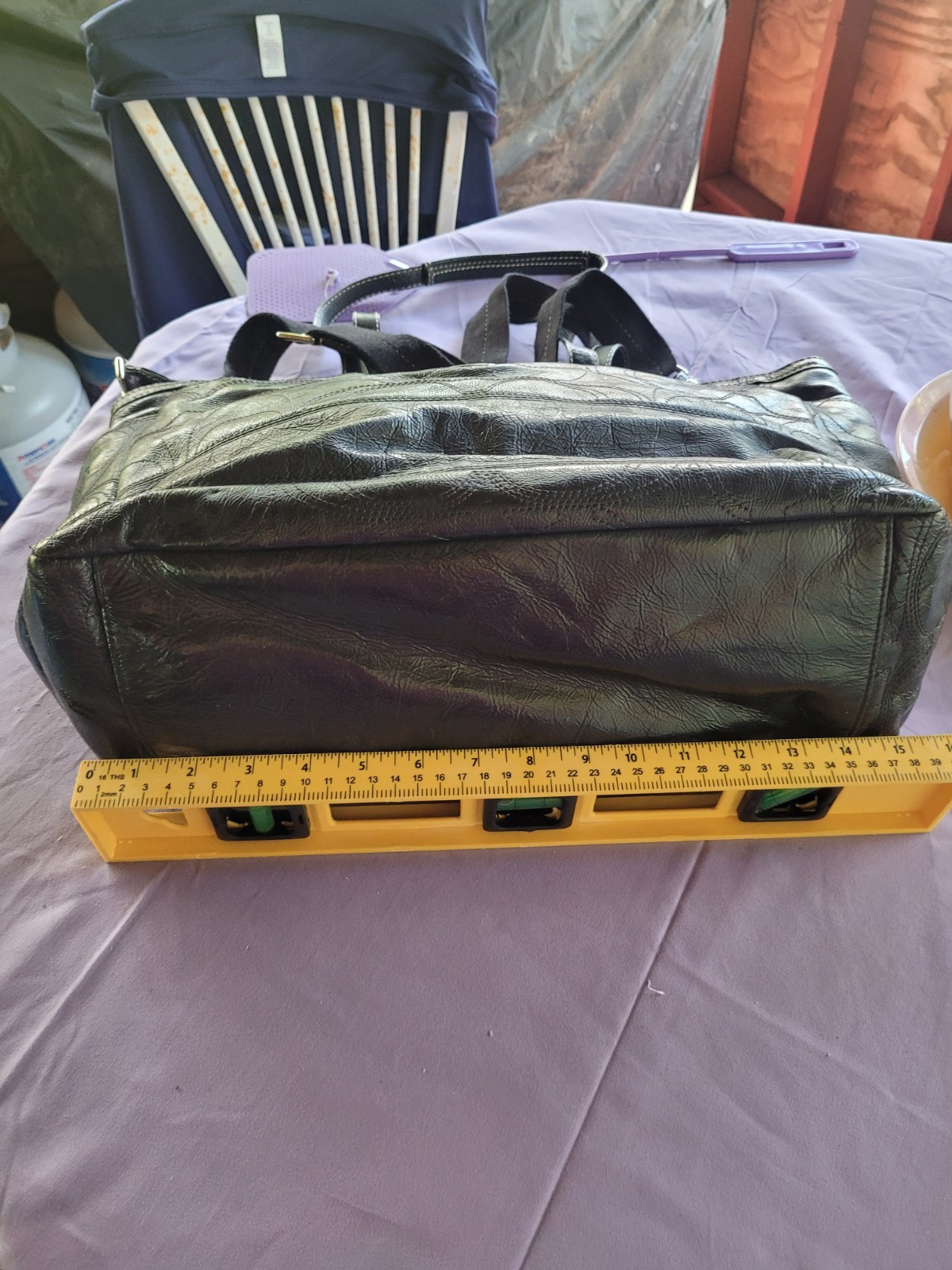 Coach Black Signature xlarge diaper or handbag lap top use