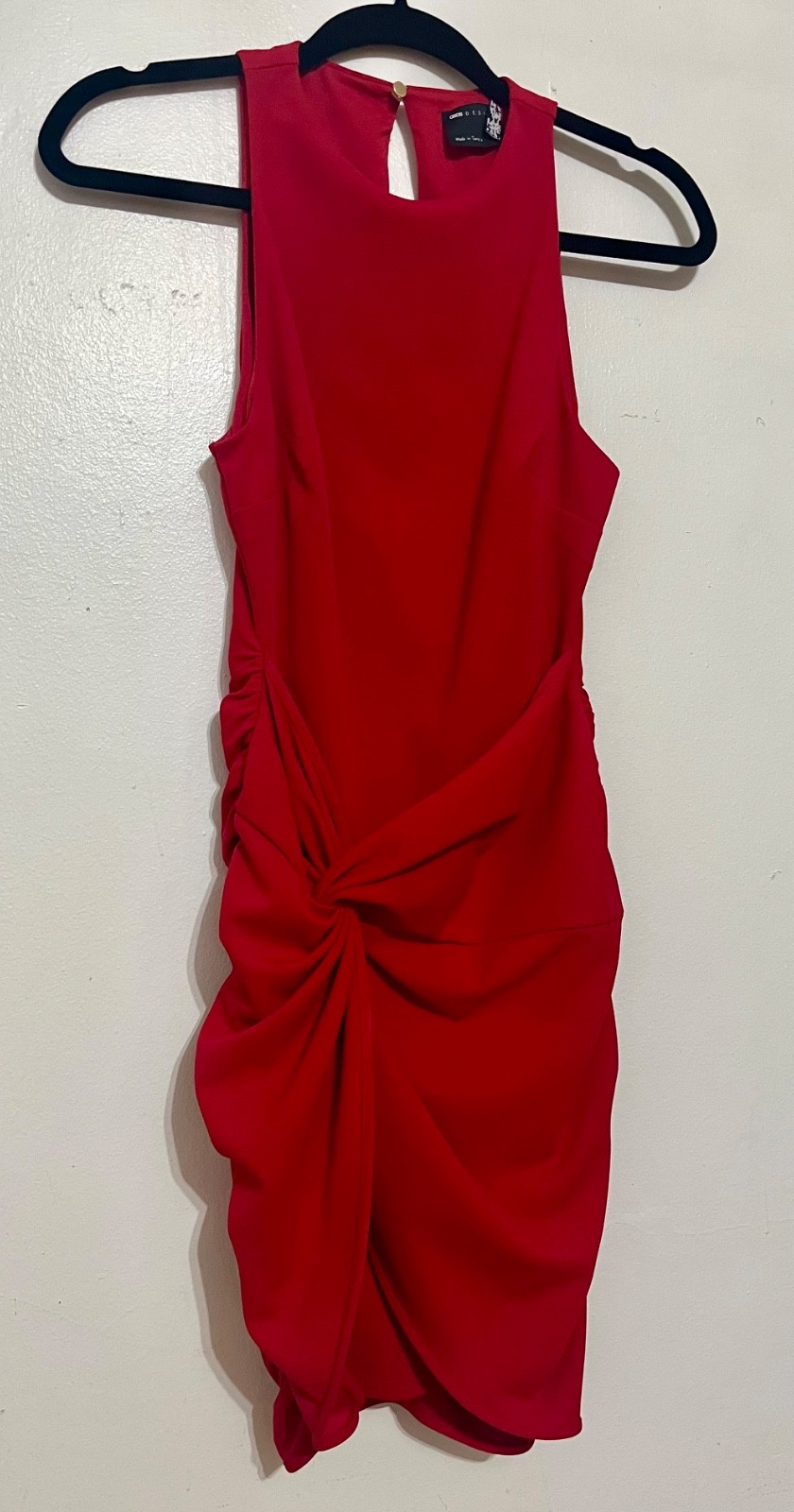 NEW without tags – Sexy Red ASOS Ruched Mini Dress – Size US 4