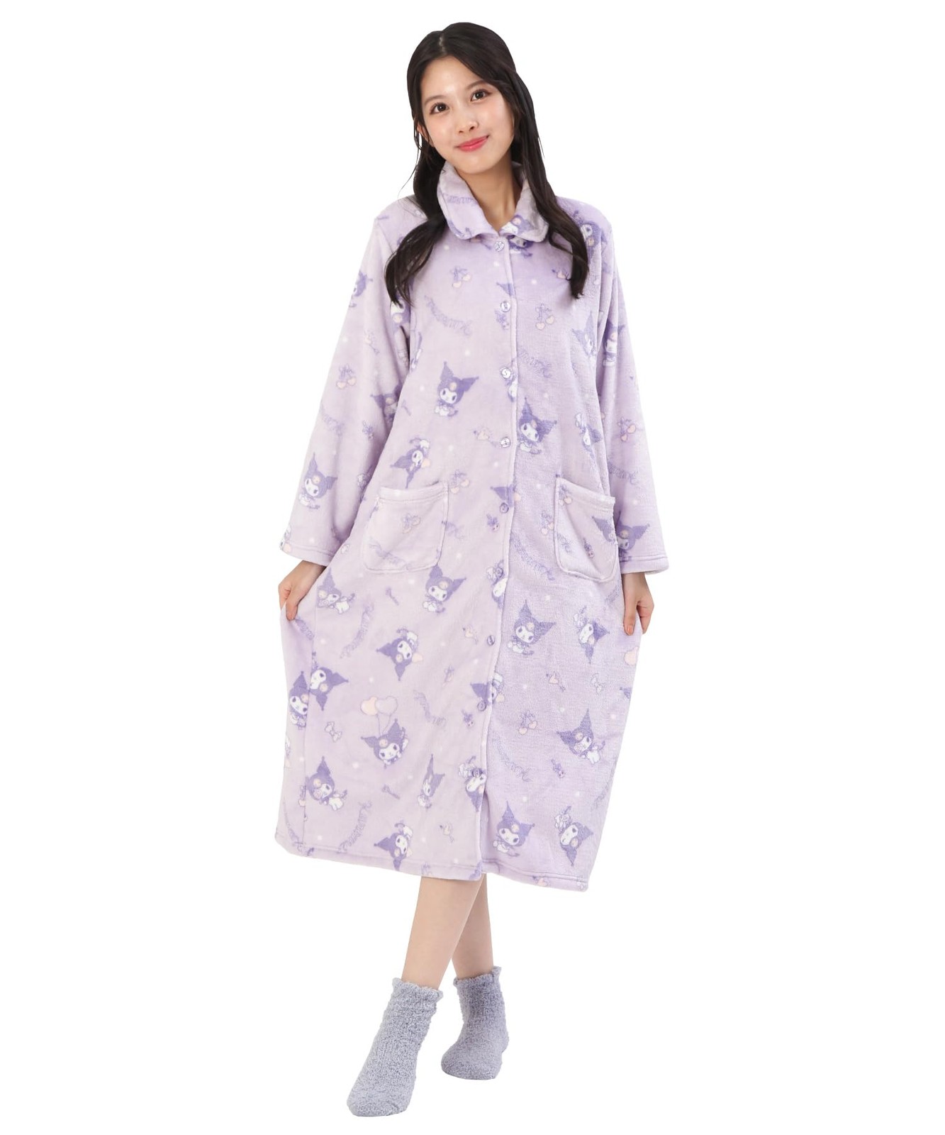 SAZAC Kuromi Nightgown Pajama One Piece M/L Purple