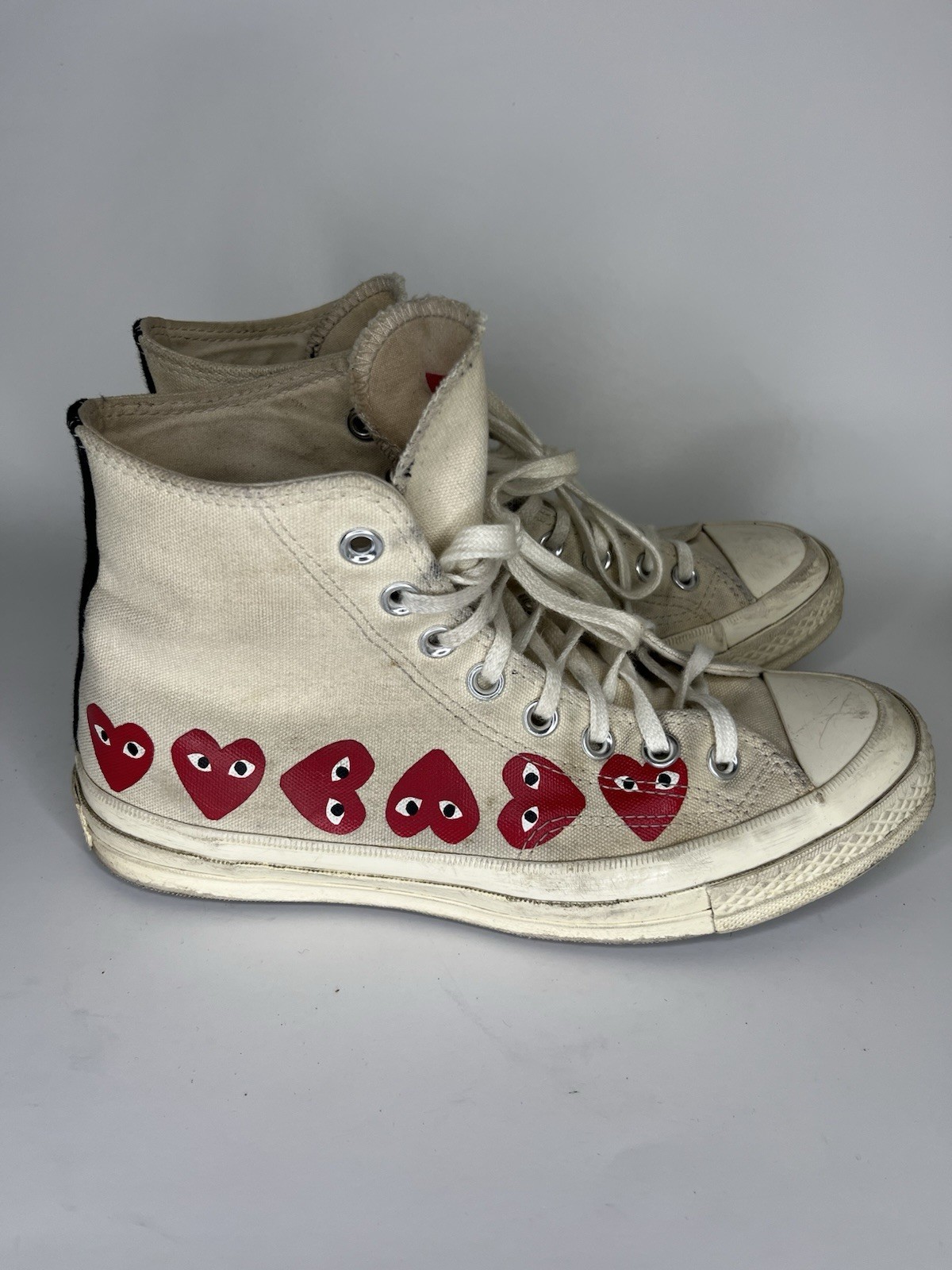 Converse Comme des Garçons Play x Chuck 70 Top High Multi Heart Men Size 40 US 7