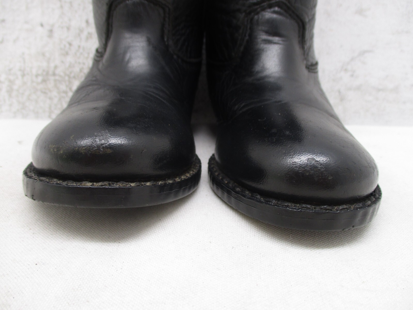 A JAMA PRODUCT Baby Size 5 Black Leather Cowboy Western Roper Boots