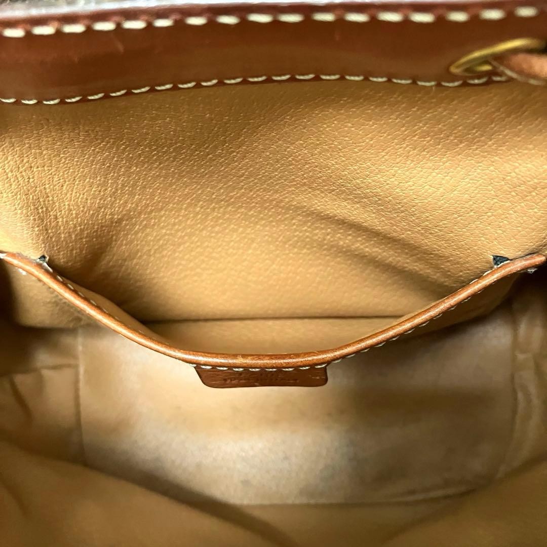 CELINE Mini Backpack Macadam Pattern Brown PVC Leather Ladies Authentic