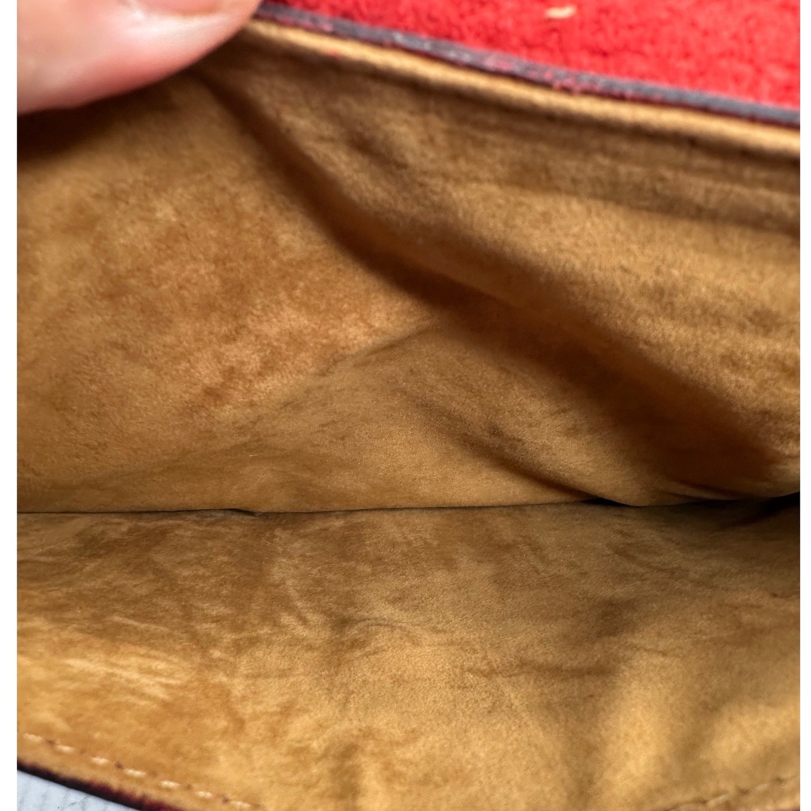 Patricia Nash Italian Leather Burgundy Distressed Clutch Envelope Folio 8X10