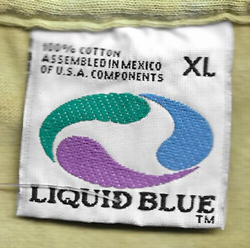 Insects NEW t-shirt XXL, XL adult Liquid Blue vintage white made in USA label
