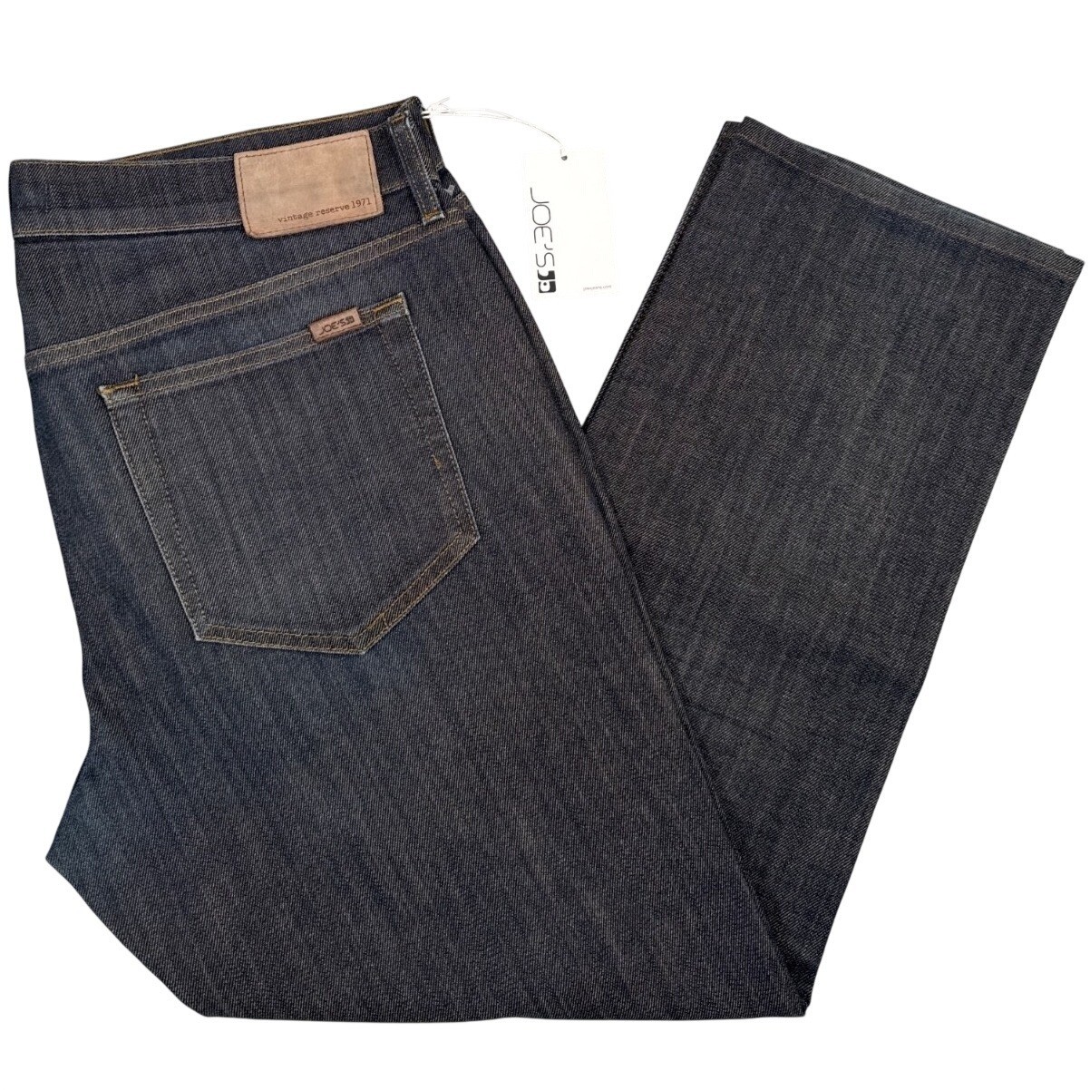 Joes Jeans Straight & Narrow Channing W36 Denim Pants Dark Wash Cotton/Lycra Ble