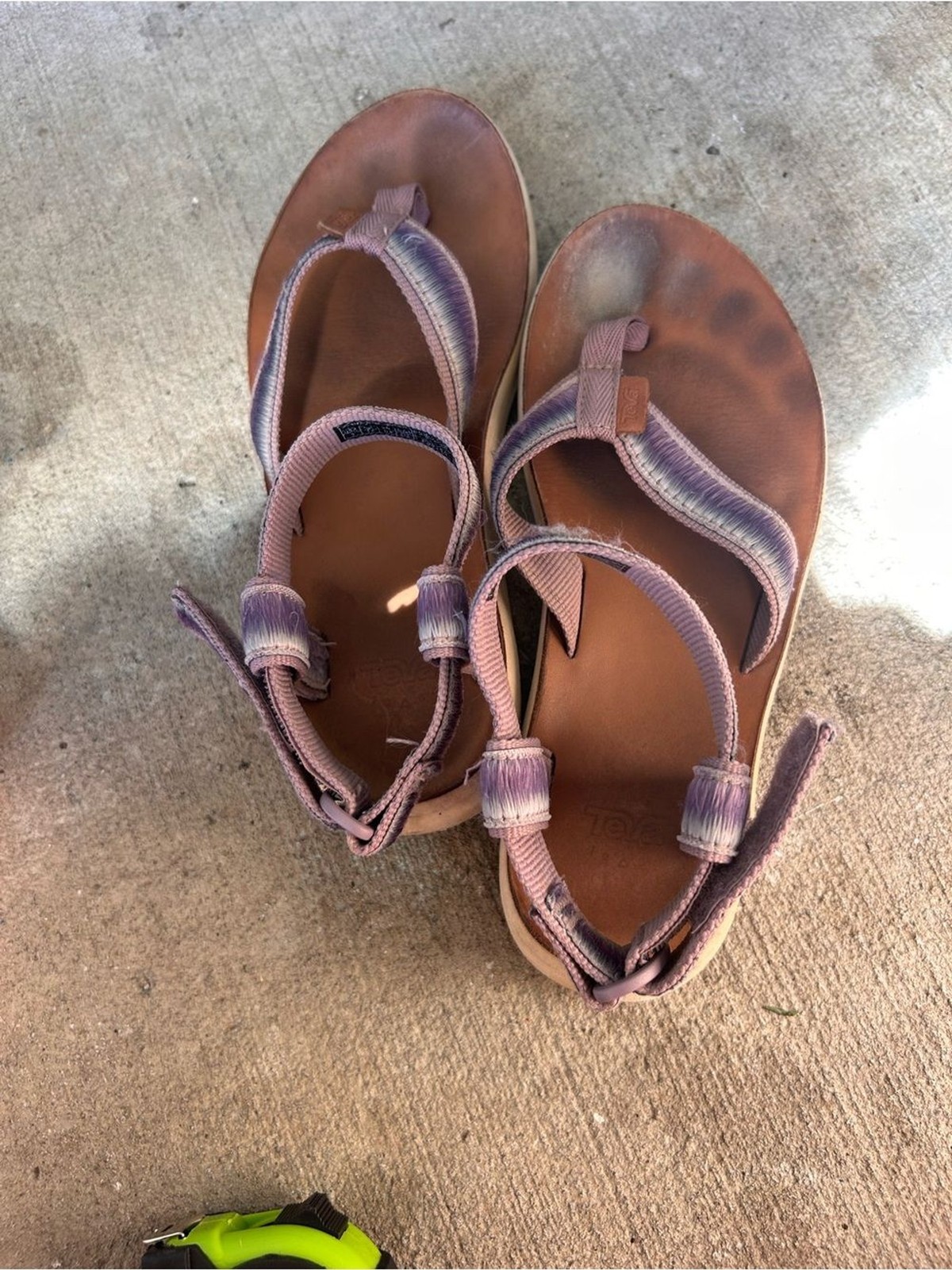 Teva Lavender and Brown Adjustable Strap Sandals Women’s Size 6