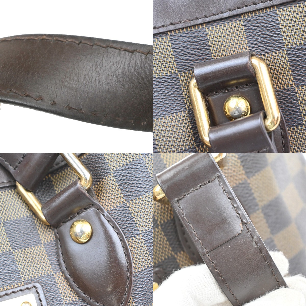 LOUIS VUITTON Hampstead PM Shoulder Bag Damier Ebene Leather BN N51205 85MA611