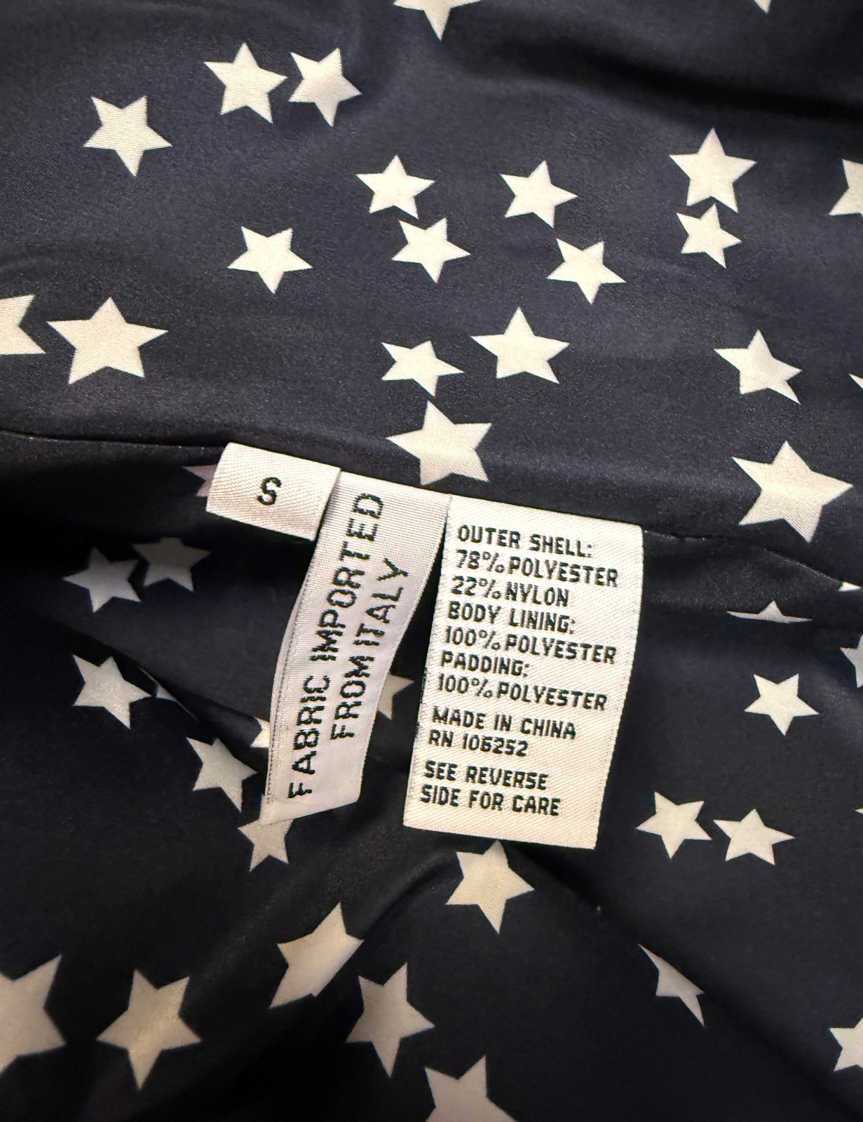NWT JANE POST $745 NAVY TONAL JACQUARD COAT SZ S SMALL