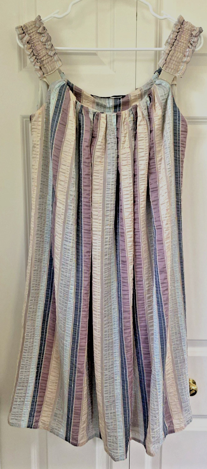 MAURIZIO PECORARO Silk Dress IT 40 US 6 Made Italy