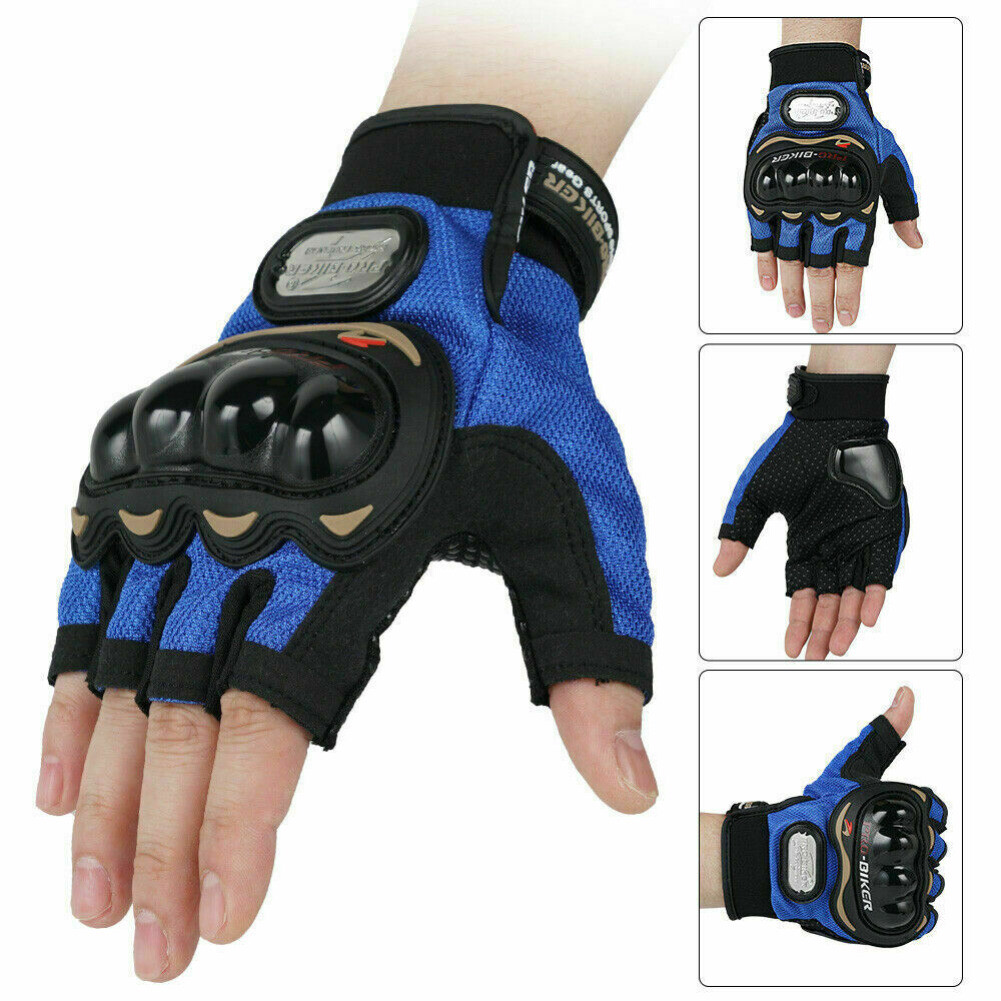 Outdoor Motorcycle Gloves Cycling Fingerless Full Finger Gel Pad Gloves for Men