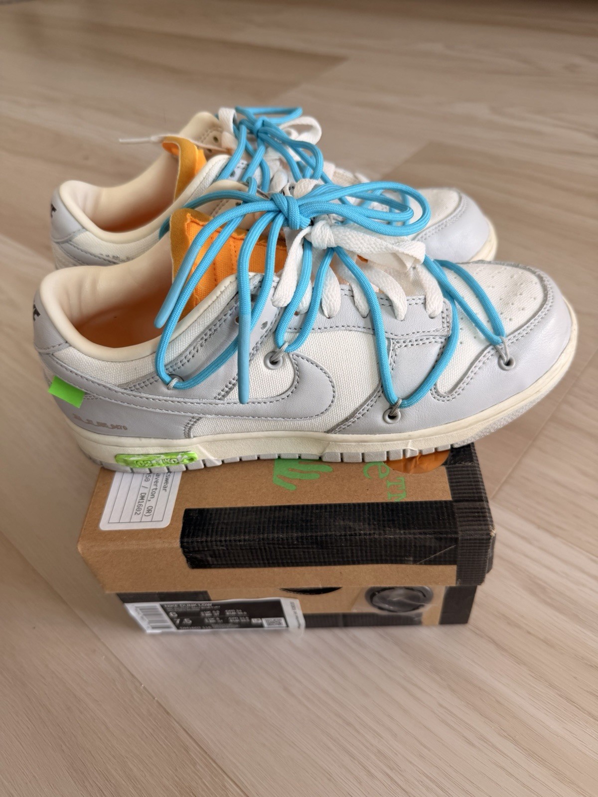 Off White X Nike Dunk Low Lot 2 Of 50 Size 6M/7.5W