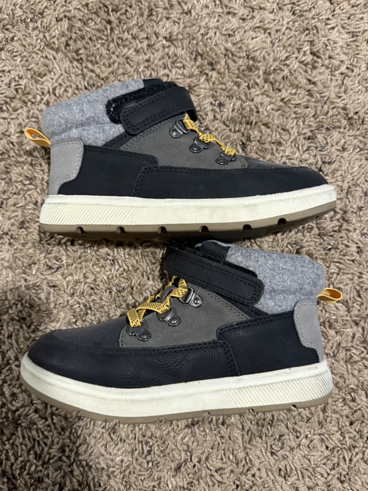 Cat & Jack Boys Toddler Size 12 Boots Blue & Gray