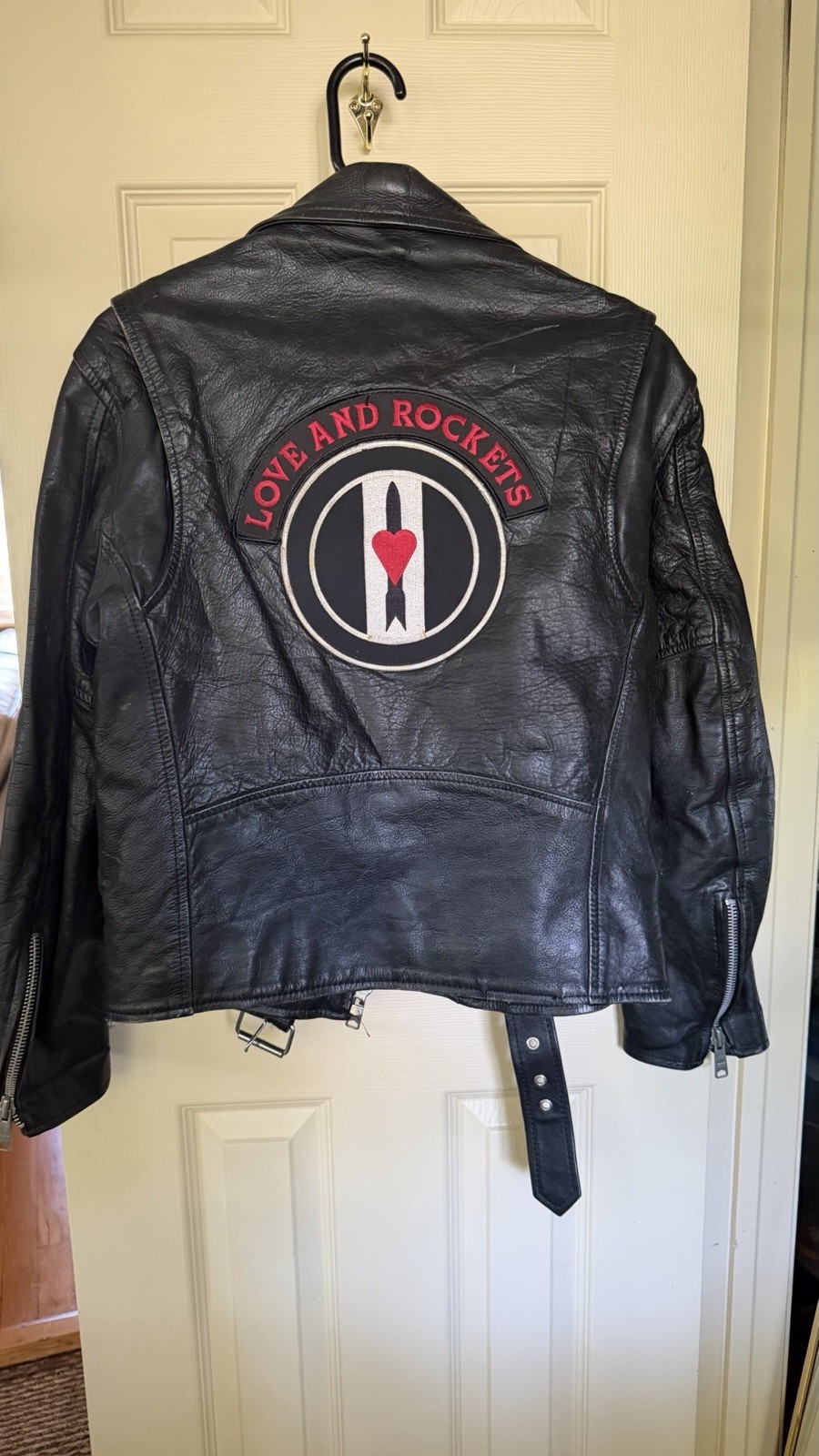 LOVE AND ROCKETS fans Vintage Leather Motorcycle Jacket Women’s Small